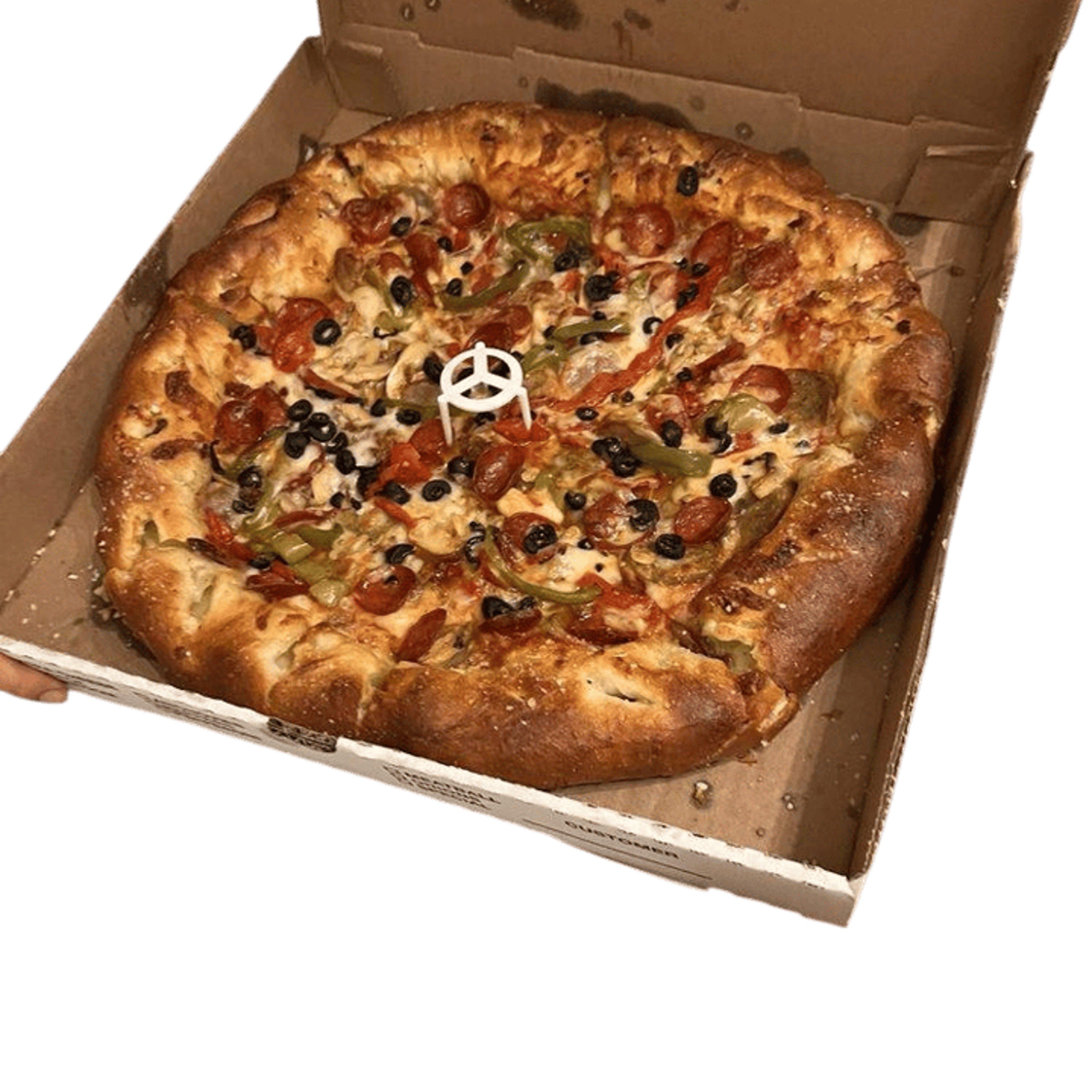 Personal Garbage Can Pizza.