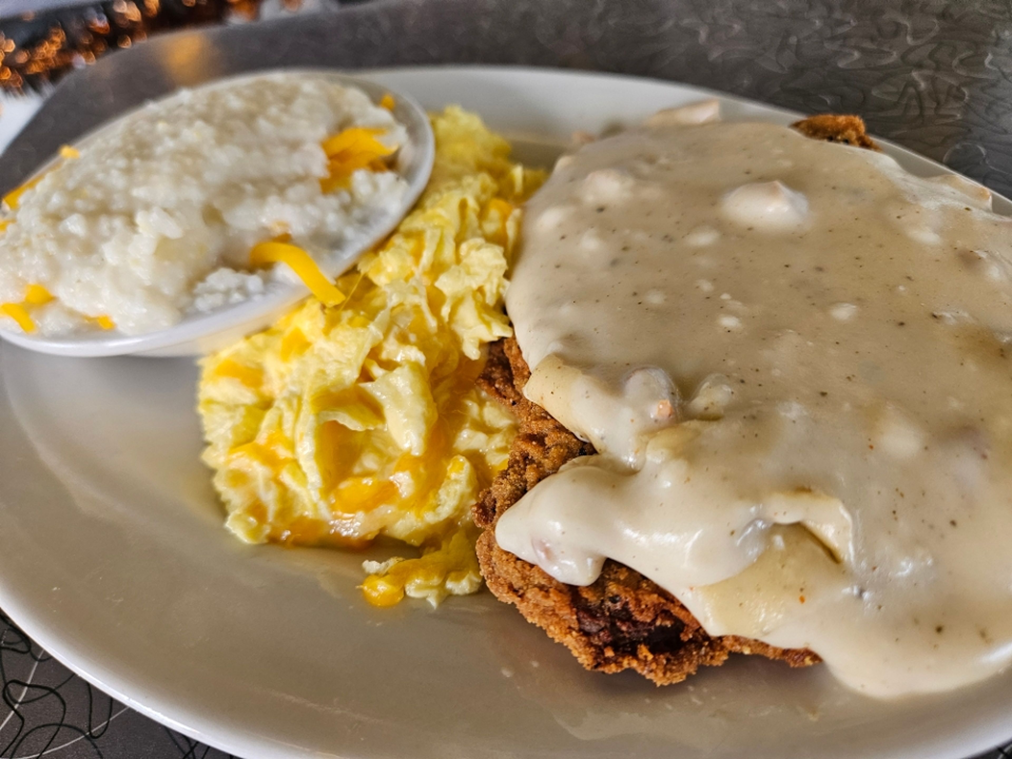 Country Fried Steak Breakfast.