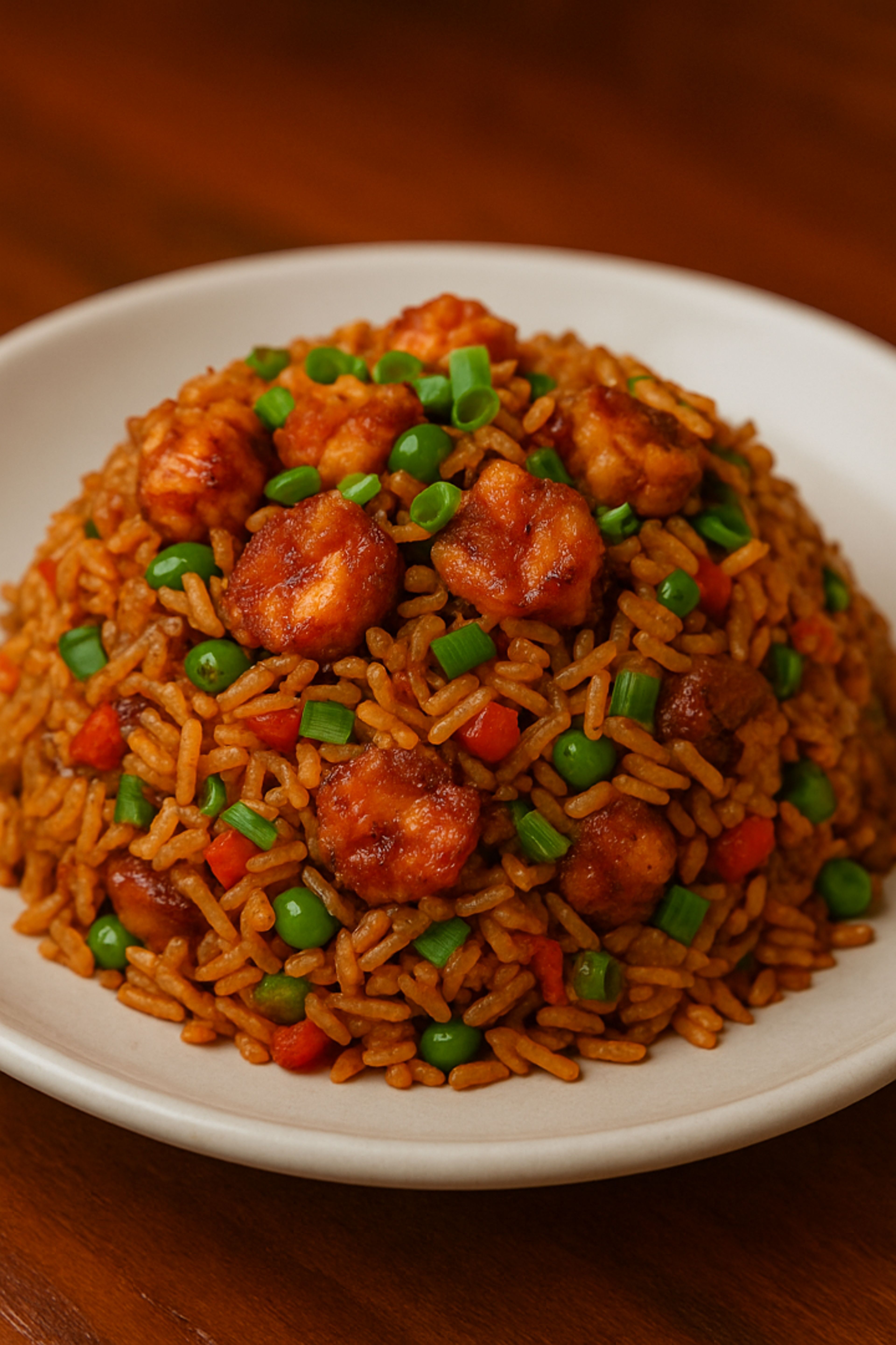Shrimp Schezwan Fried Rice.