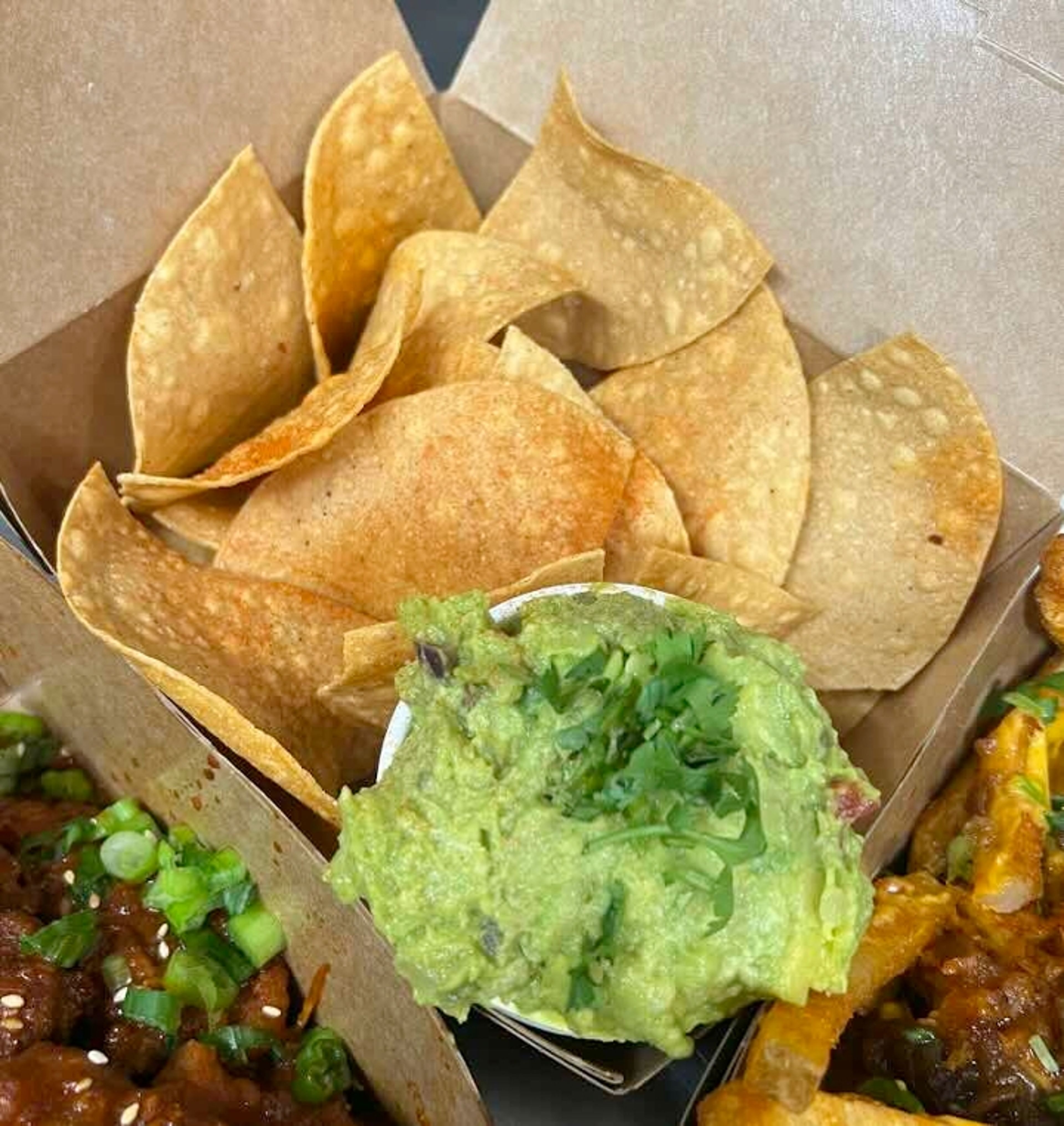 Guacamole + Tortilla Chips.