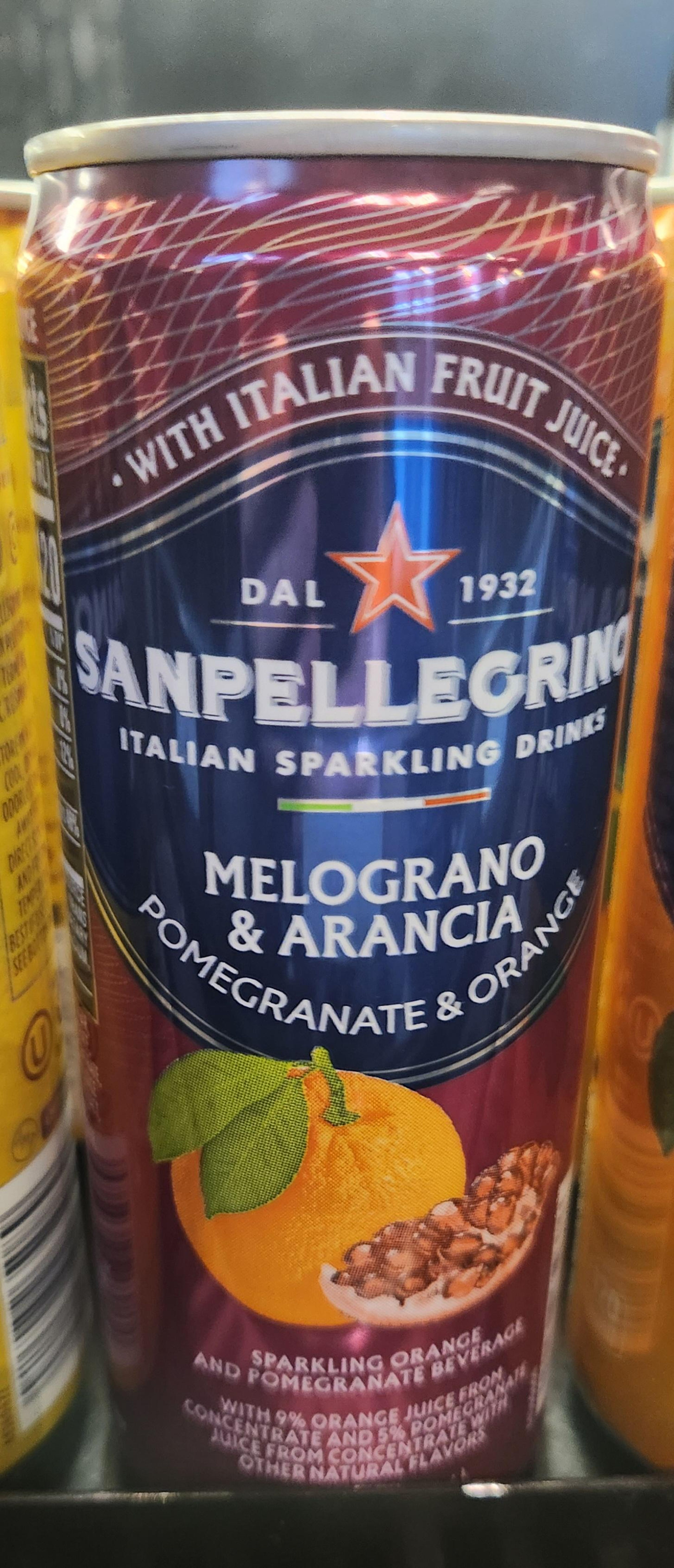 San Pellegrino Pomegranate Orange.