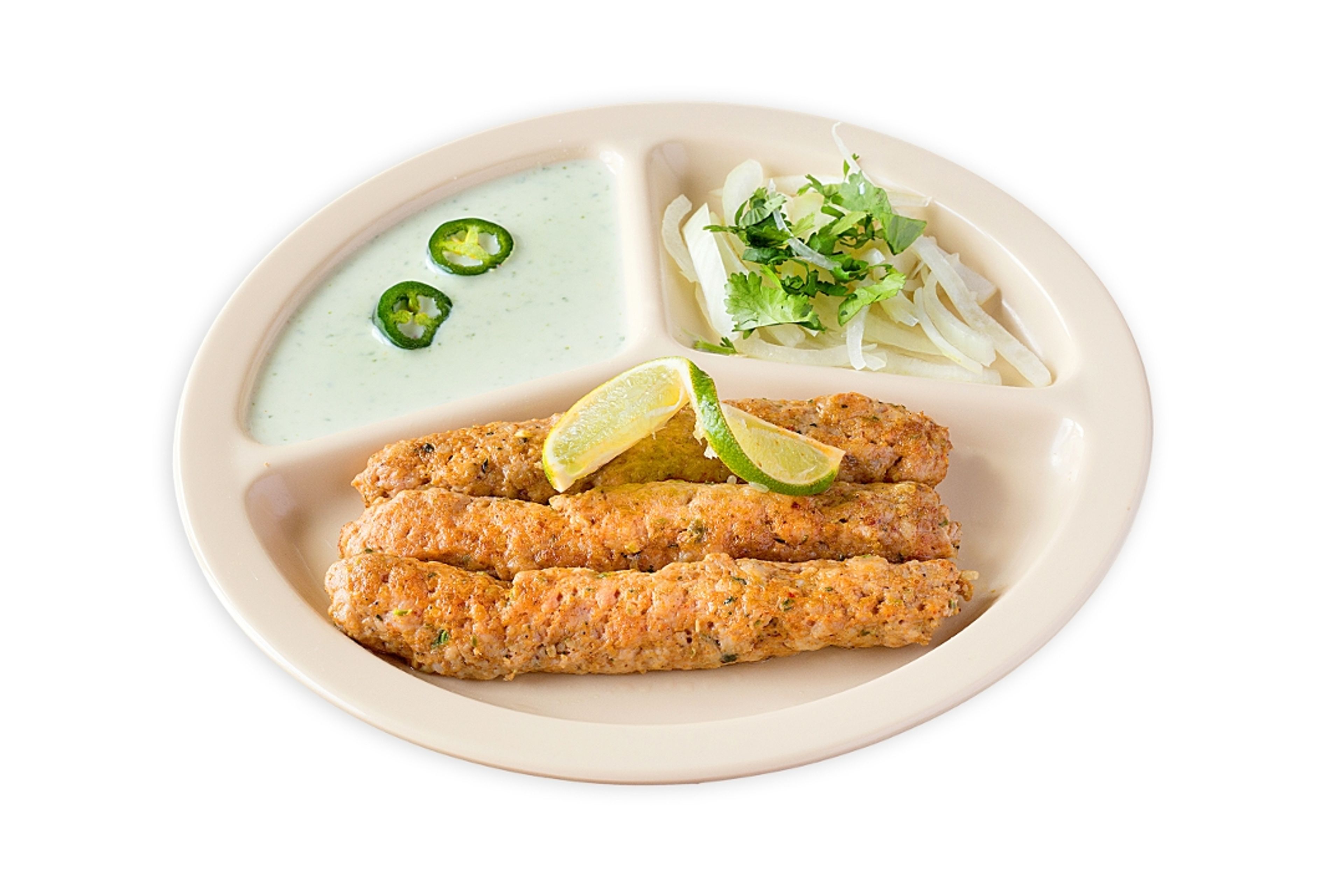 Chicken Seekh Kabob*.