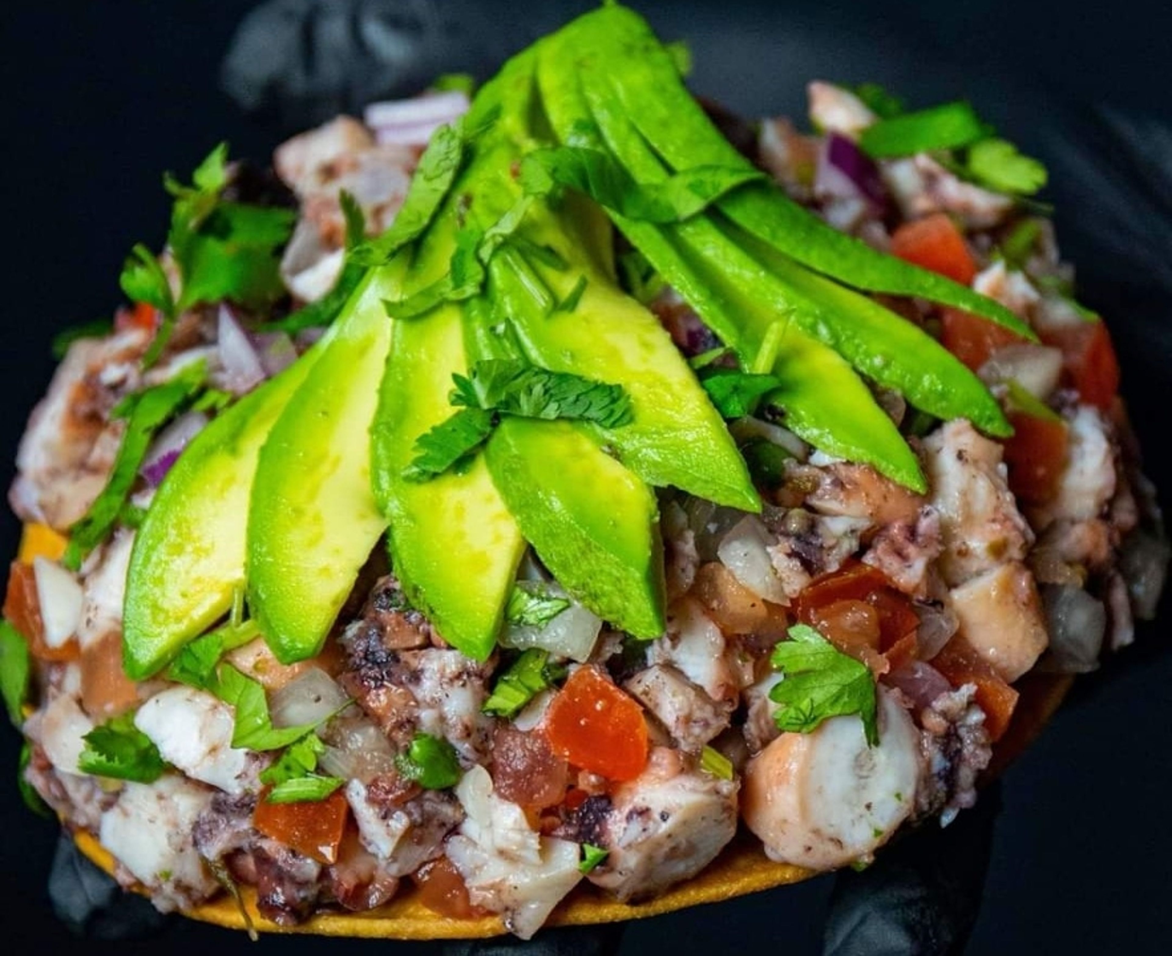 Tostada de Pulpo.