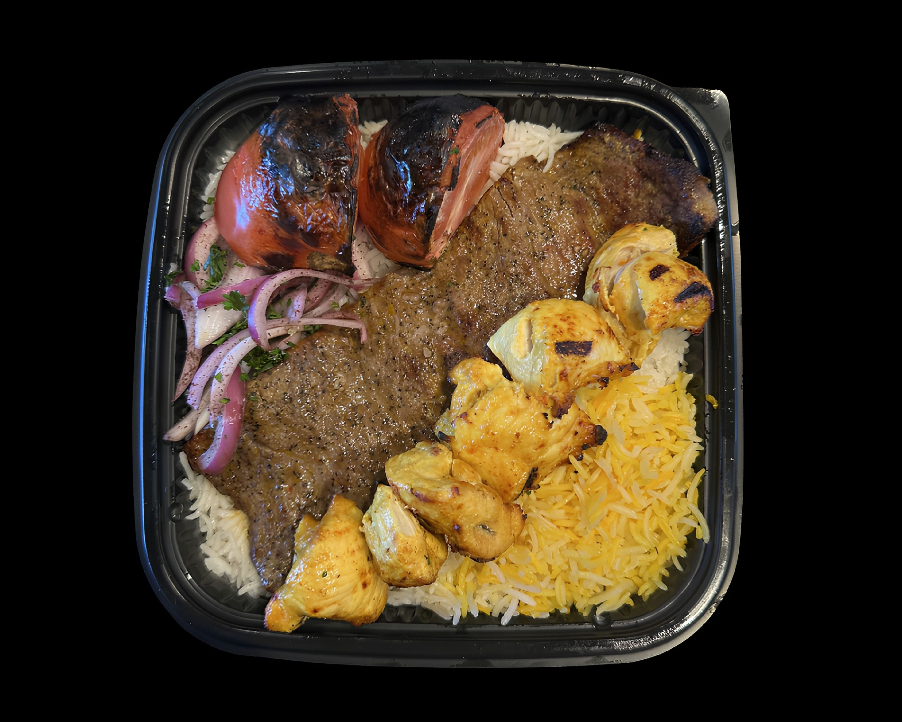 NORA'S COMBO #2 CHICKEN KABOB  / FILET (CHICKEN SOLTANI)