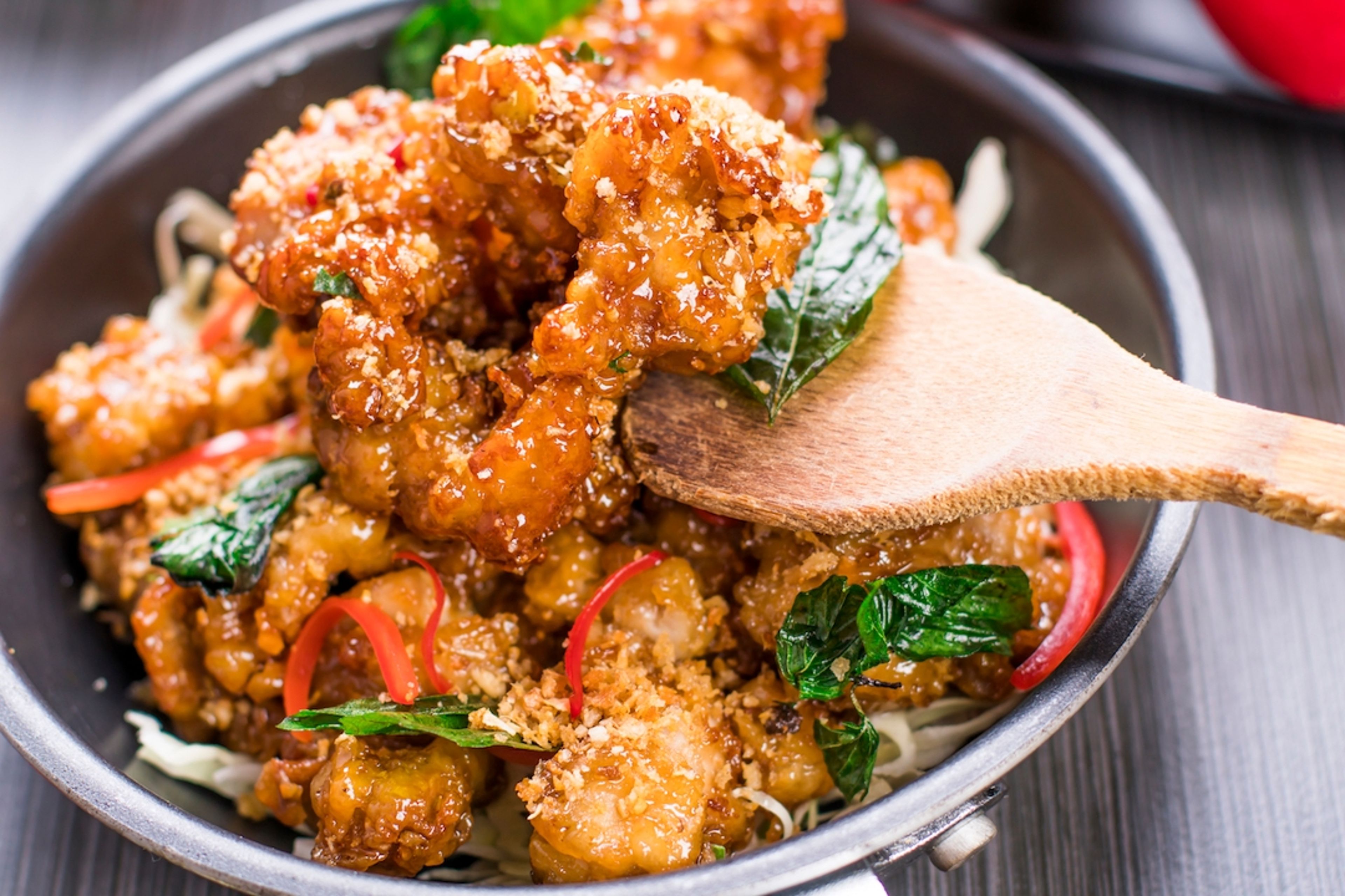 Crispy Garlic Chicken.