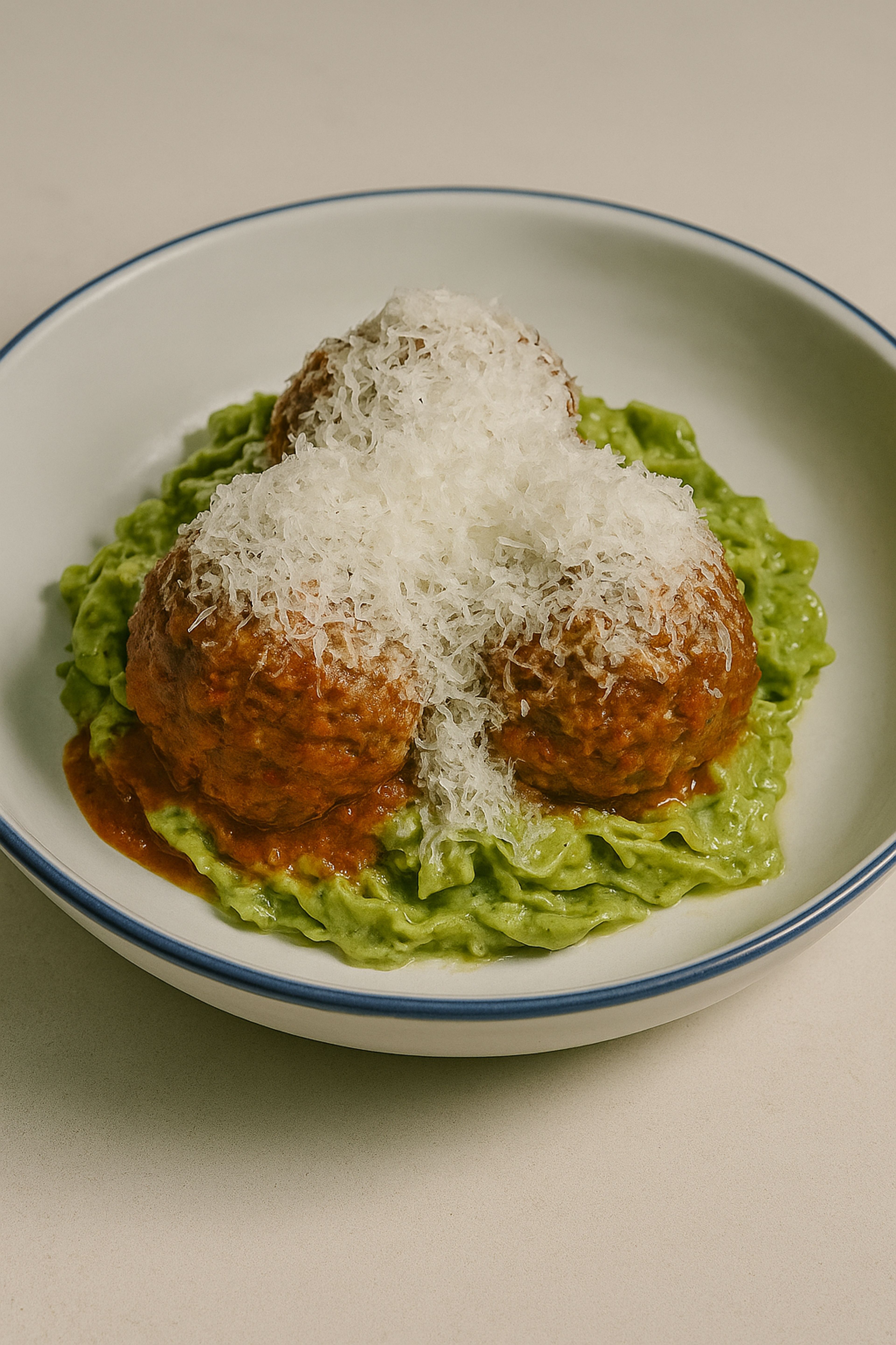 Meatballs & Mafaldine.