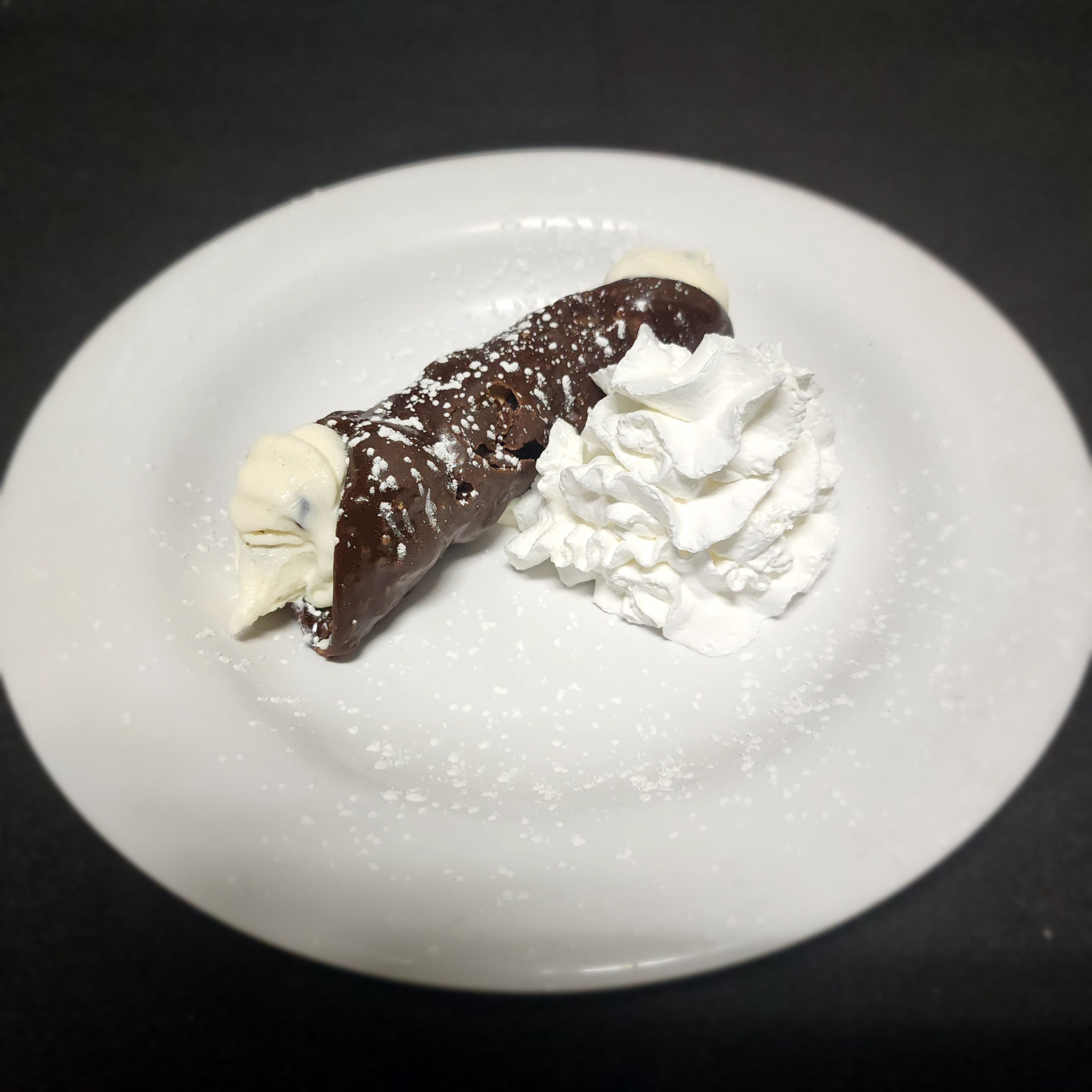 Chocolate Cannoli.