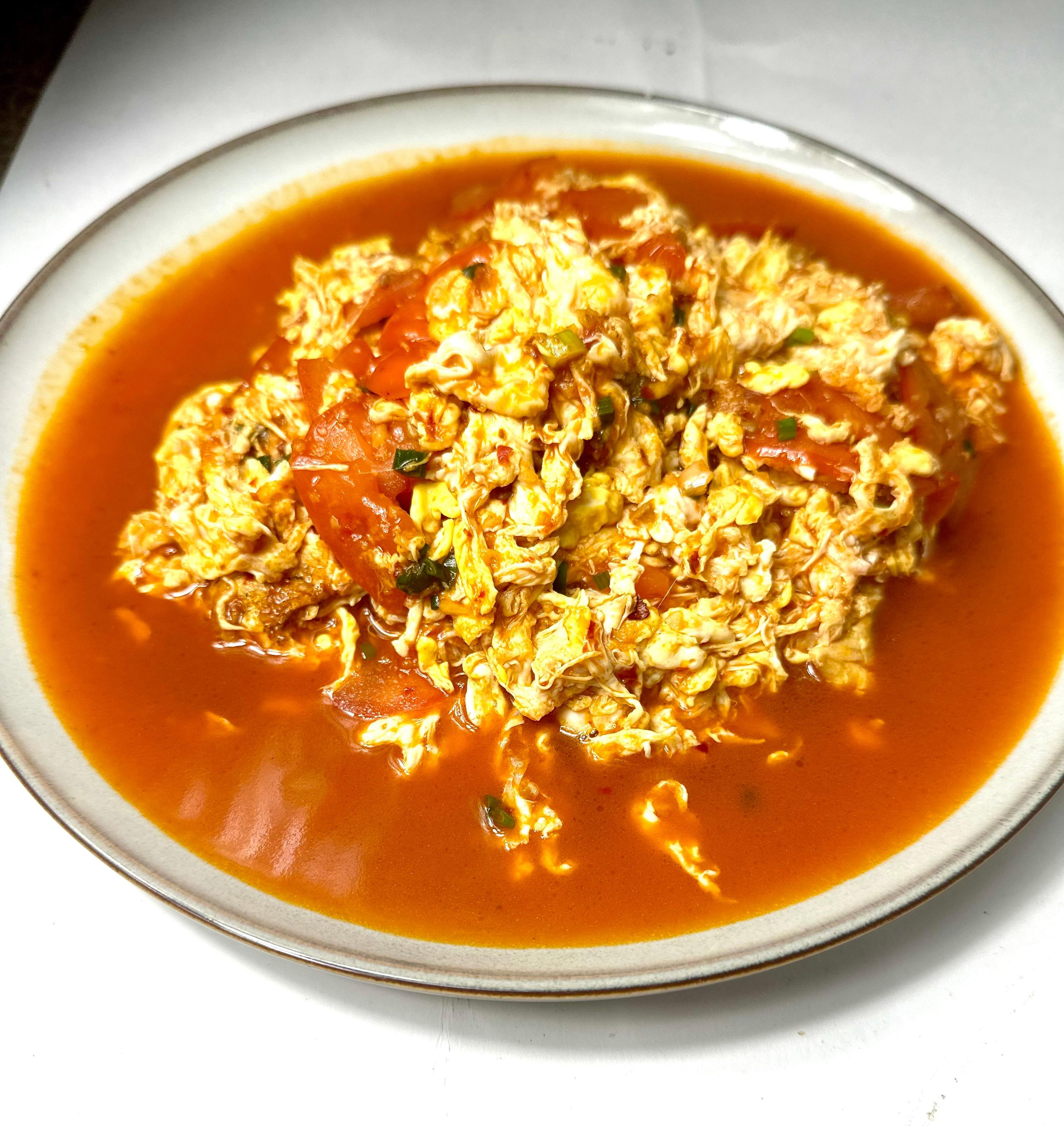 Stir-Fried Tomato with Egg 西红柿炒鸡蛋.