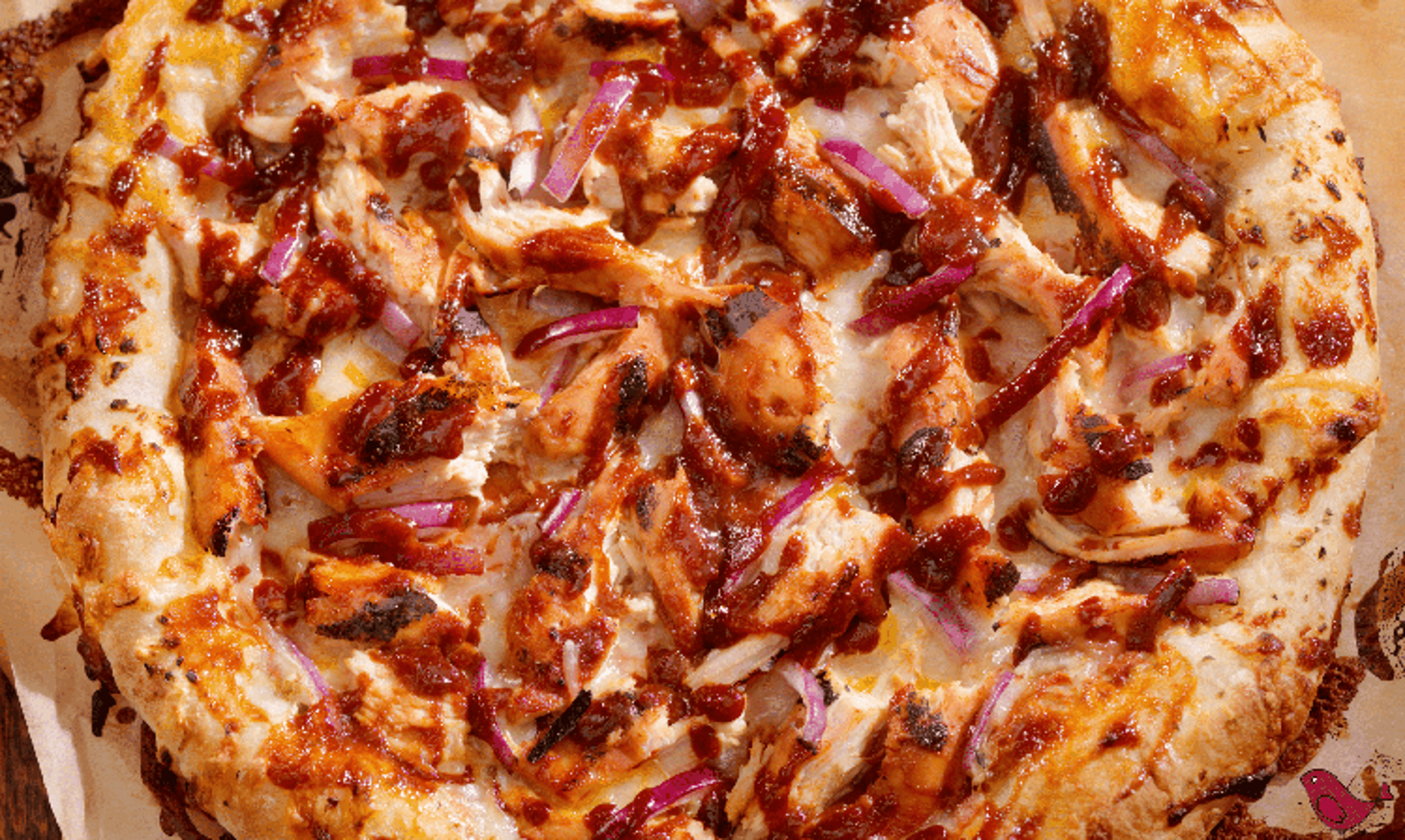 Buffalo Chicken Ranch Pizza.