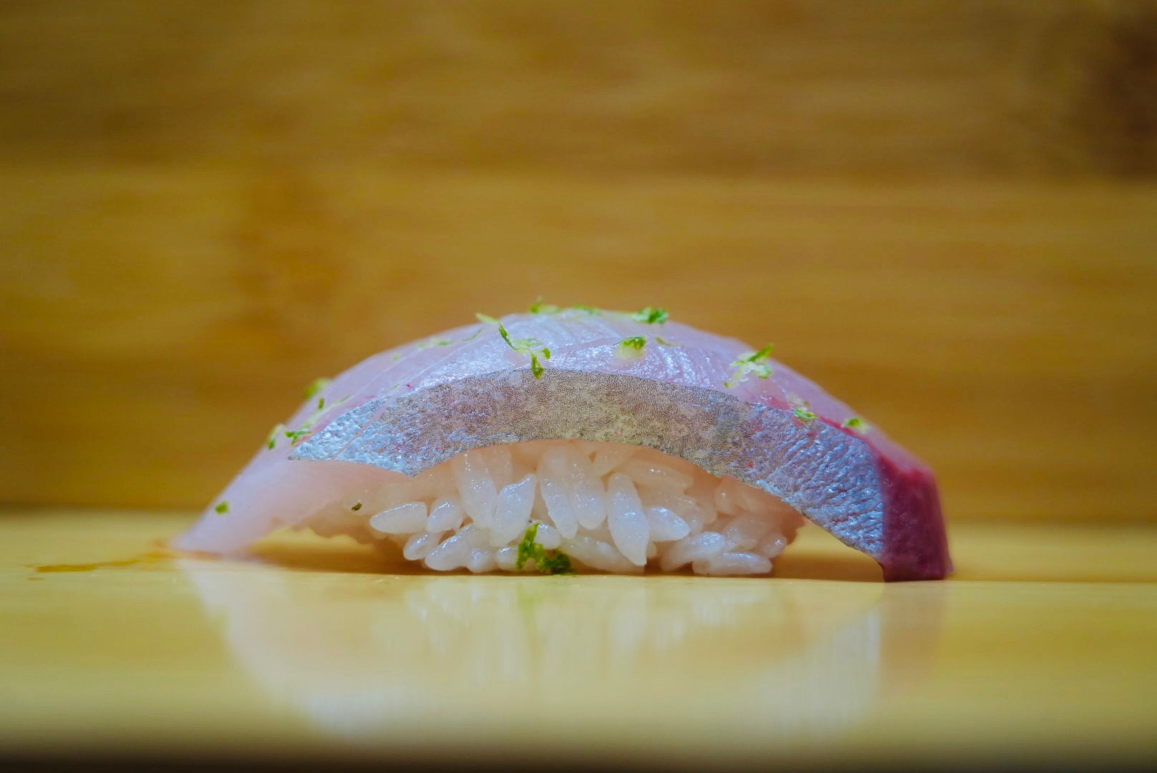 Kanpachi Lime Zest Sushi.