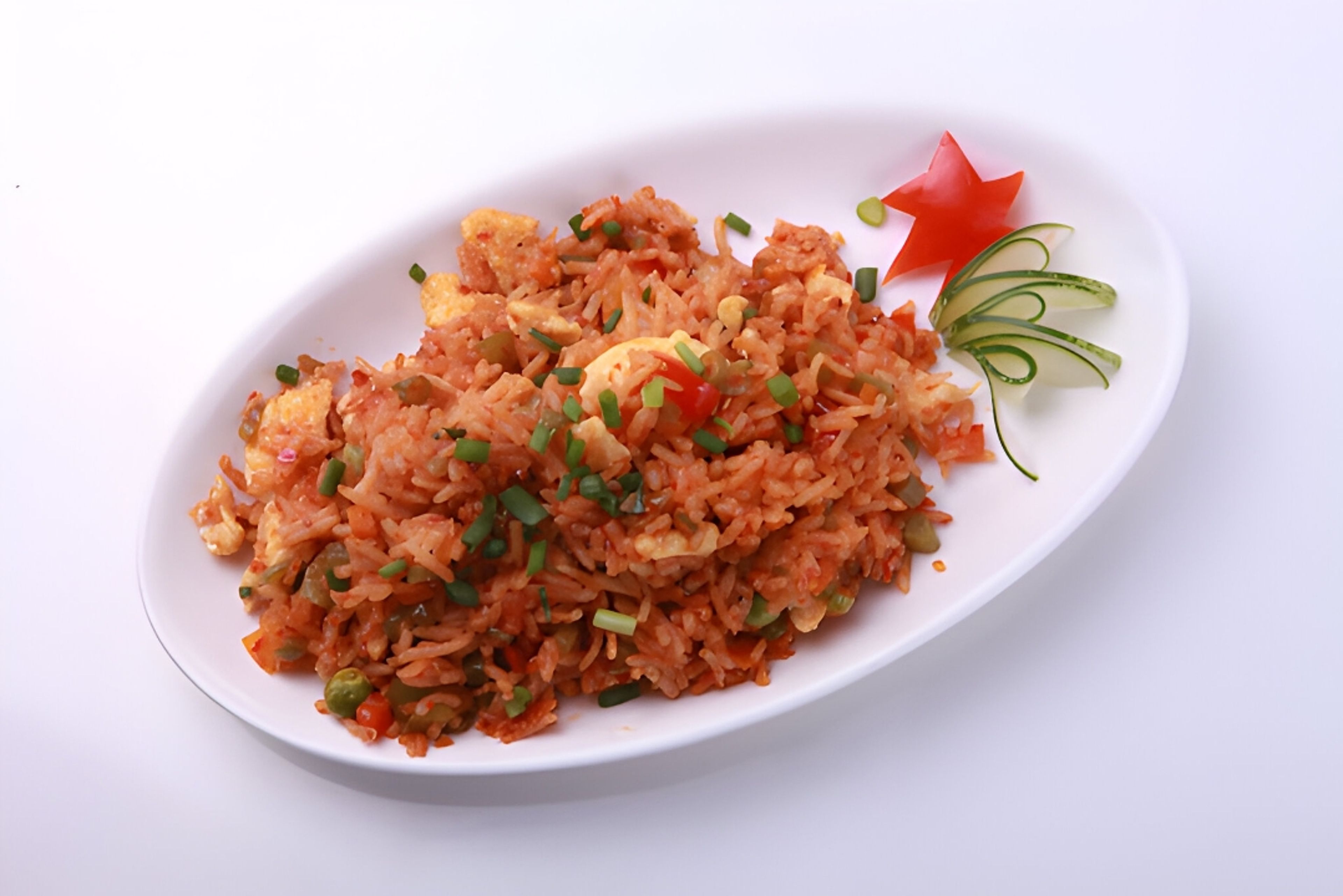 Shrimp Schezwan Fried Rice.