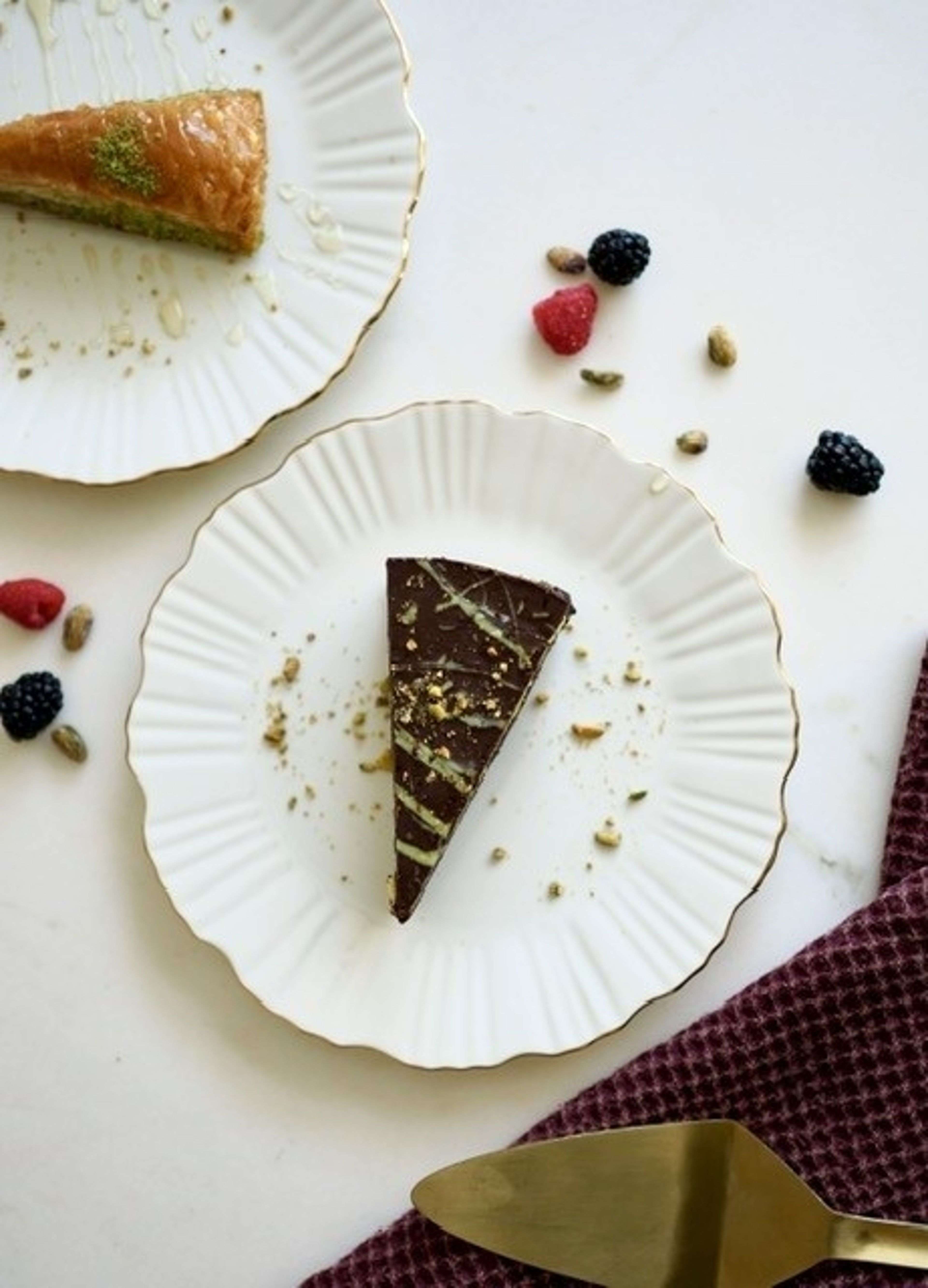 Dubai Chocolate Cheesecake.