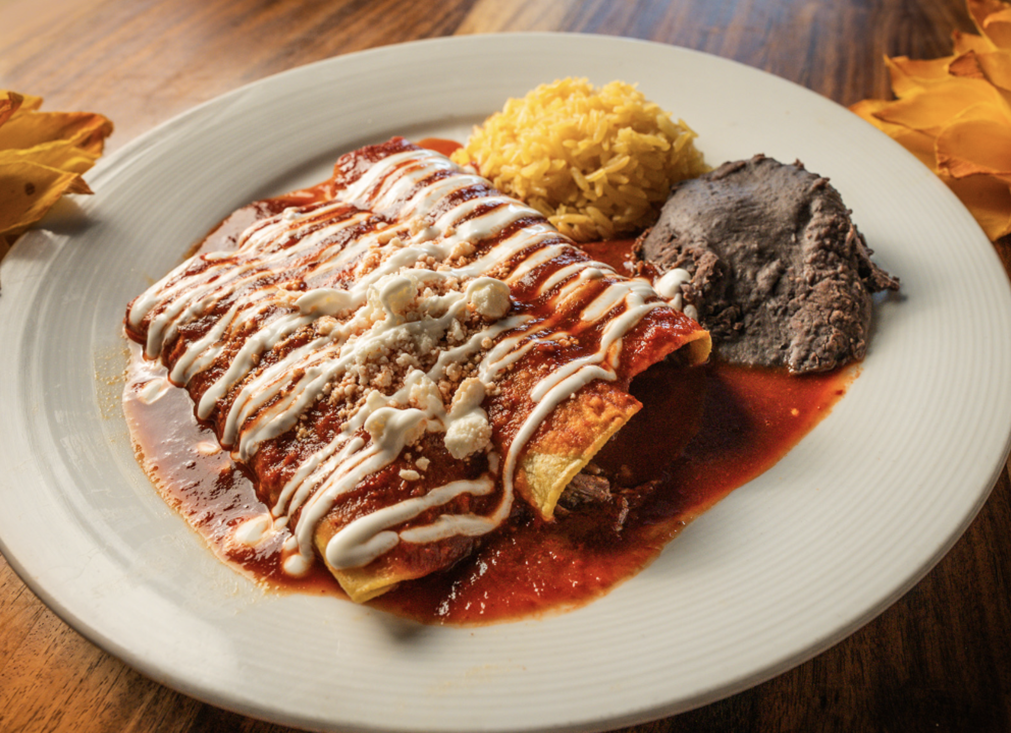 3 Brisket Enchiladas.