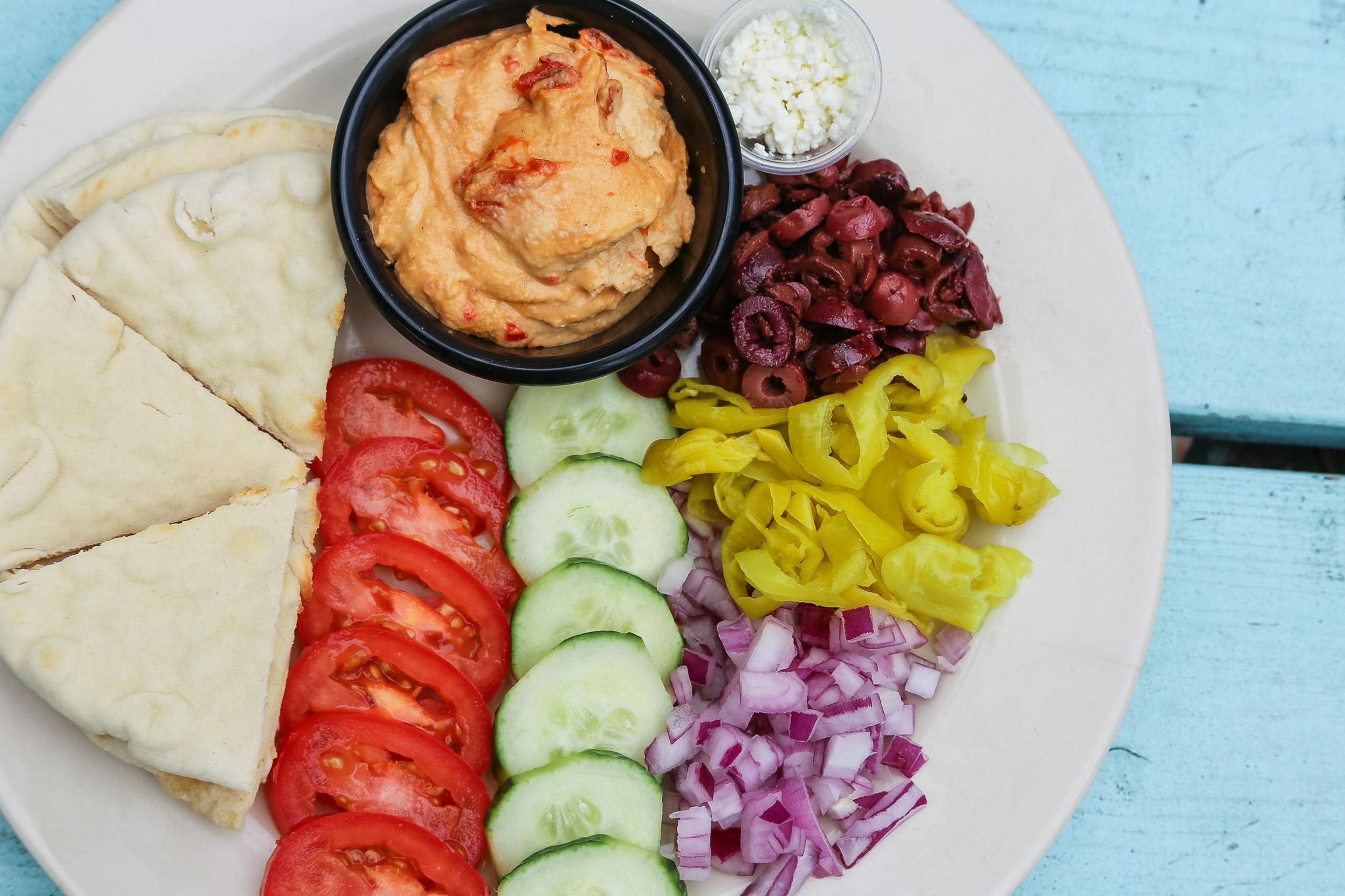 HUMMUS PLATTER.