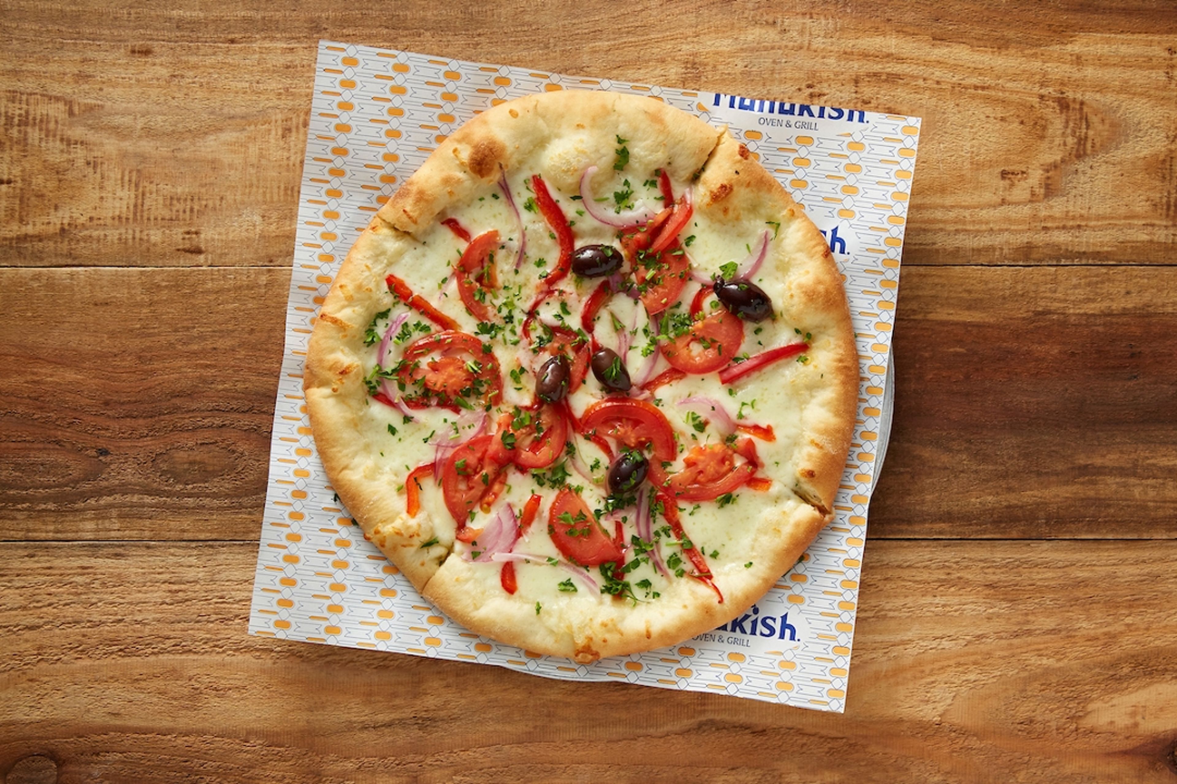 Cheese & Veggies Manakish.