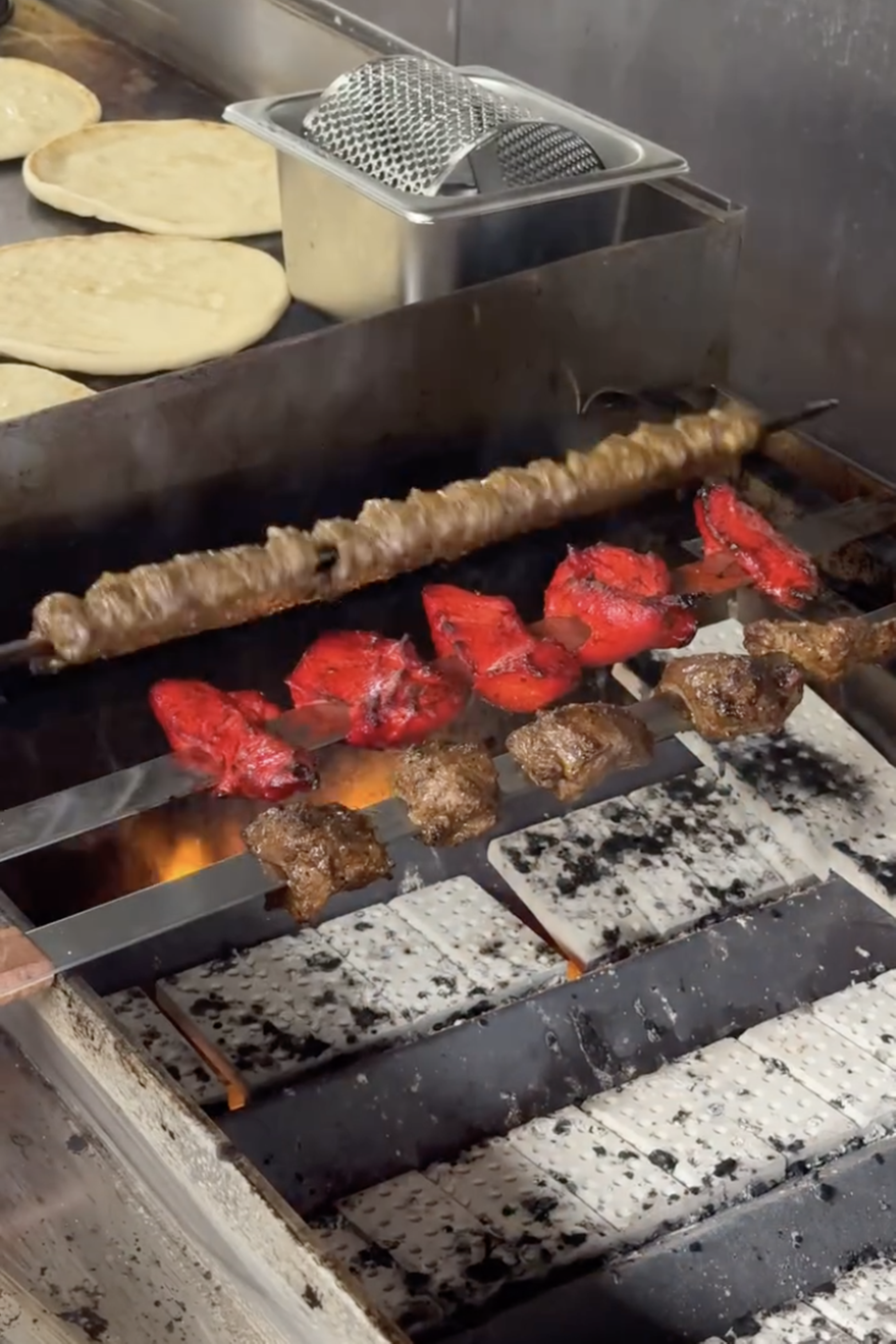 TANDOORI CHICKEN KABOB SKEWER.