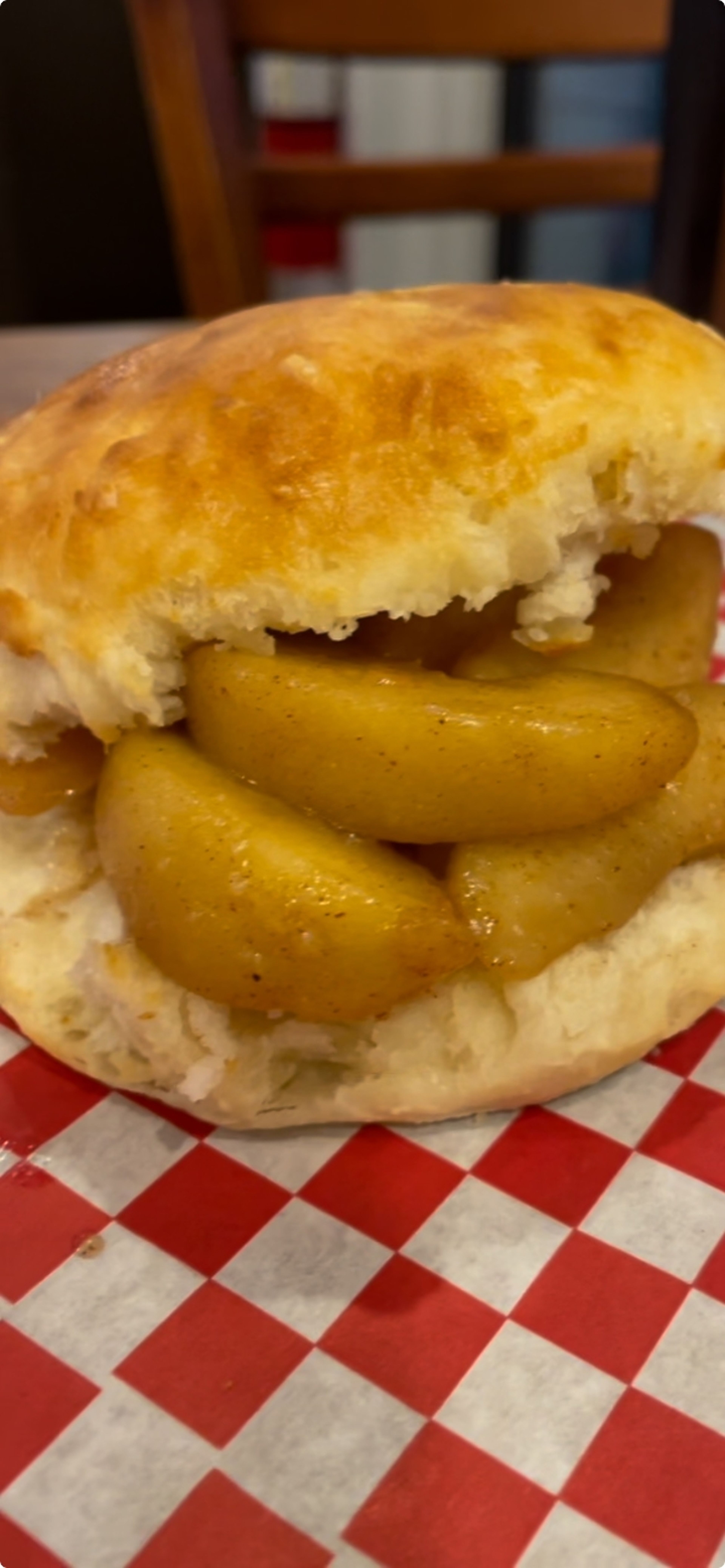 20. Fried Apple Biscuit.