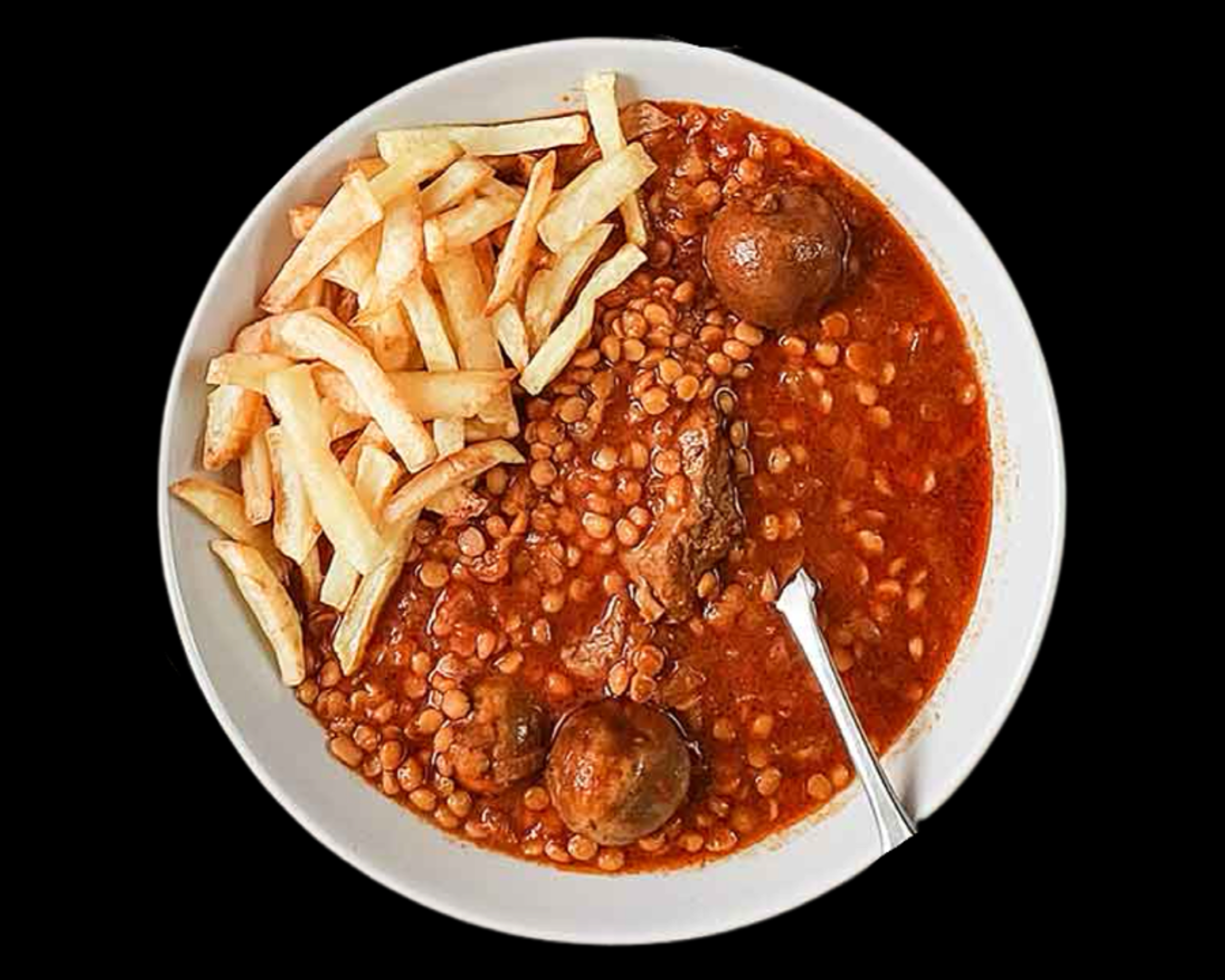 Side-Gheymeh Stew (خورشت قیمه).