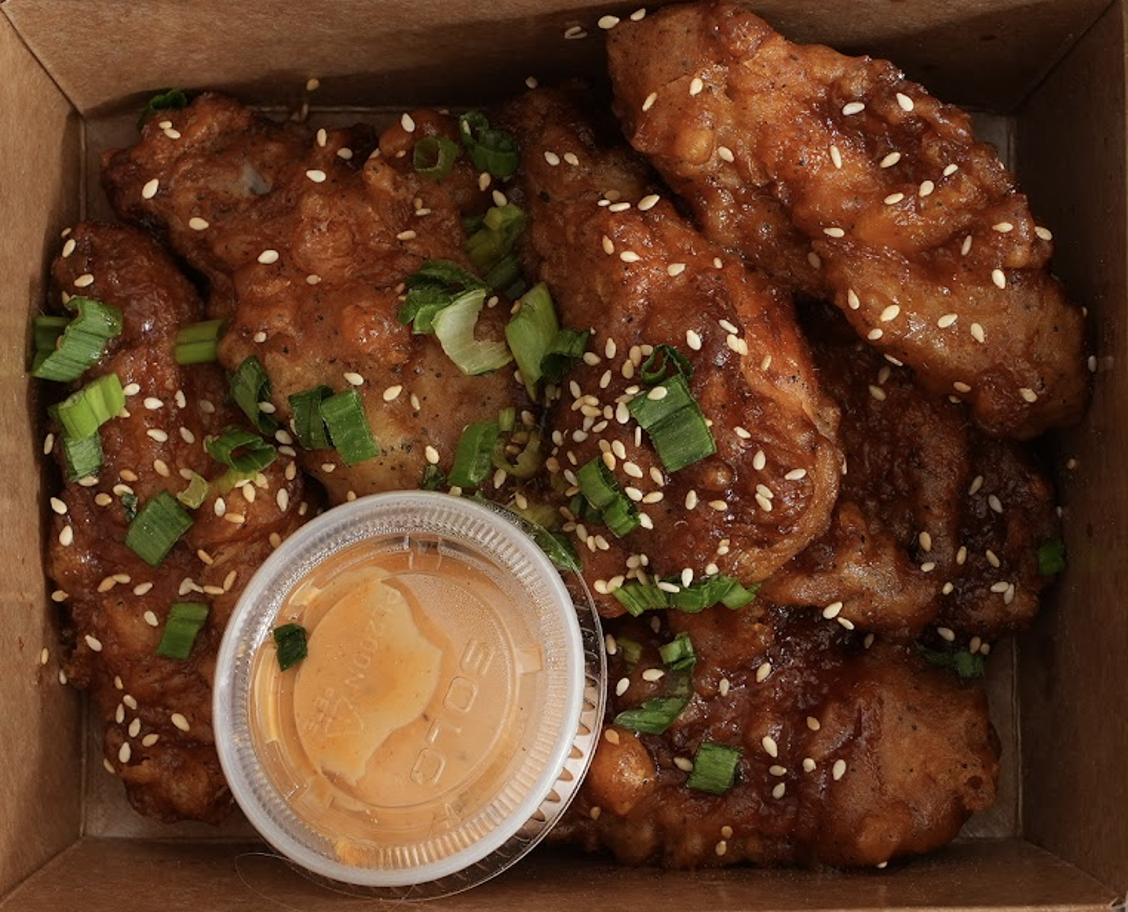 Sweet Soy Garlic wings - 6 pieces.