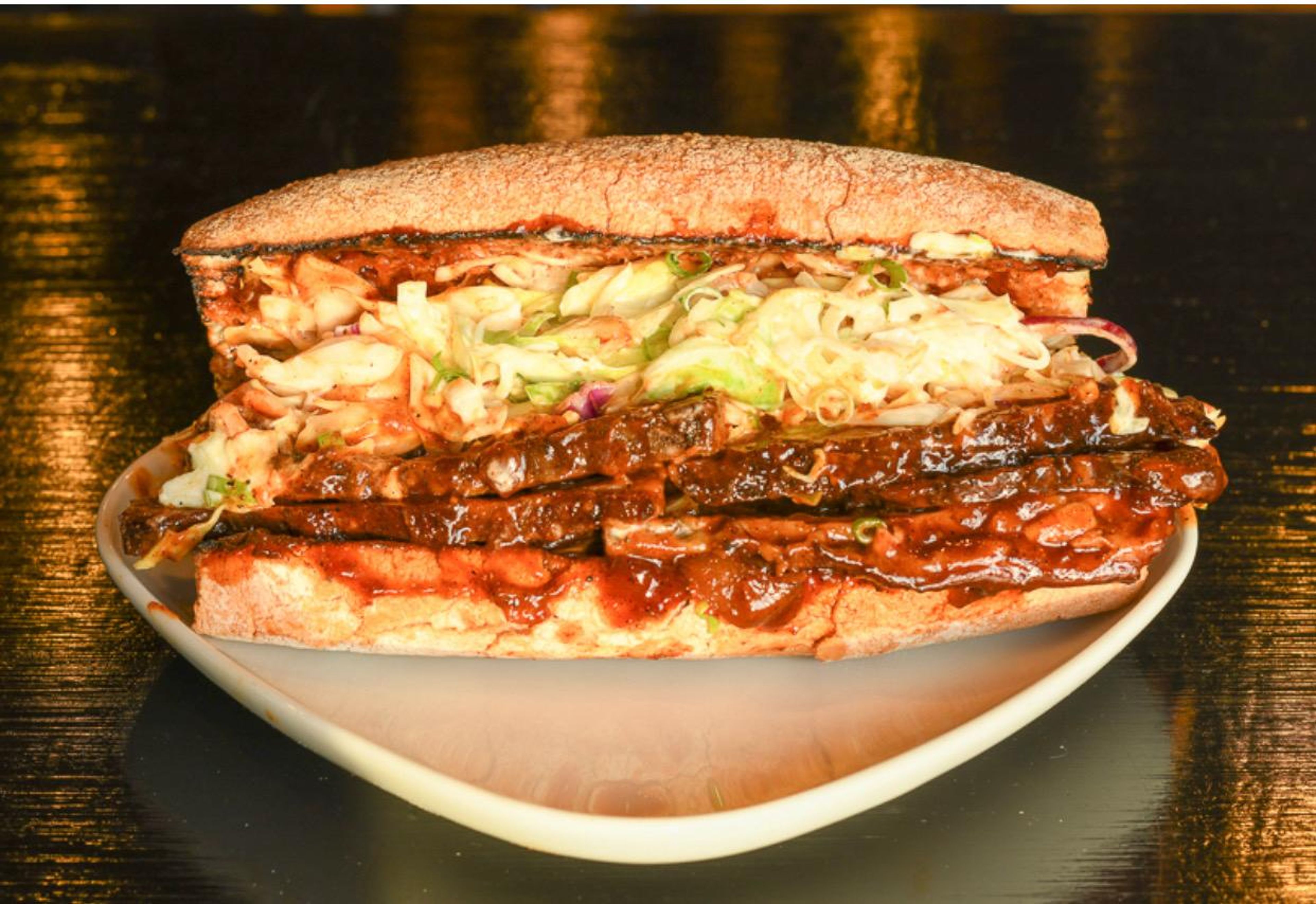 BBQ Brisket Sandwich.