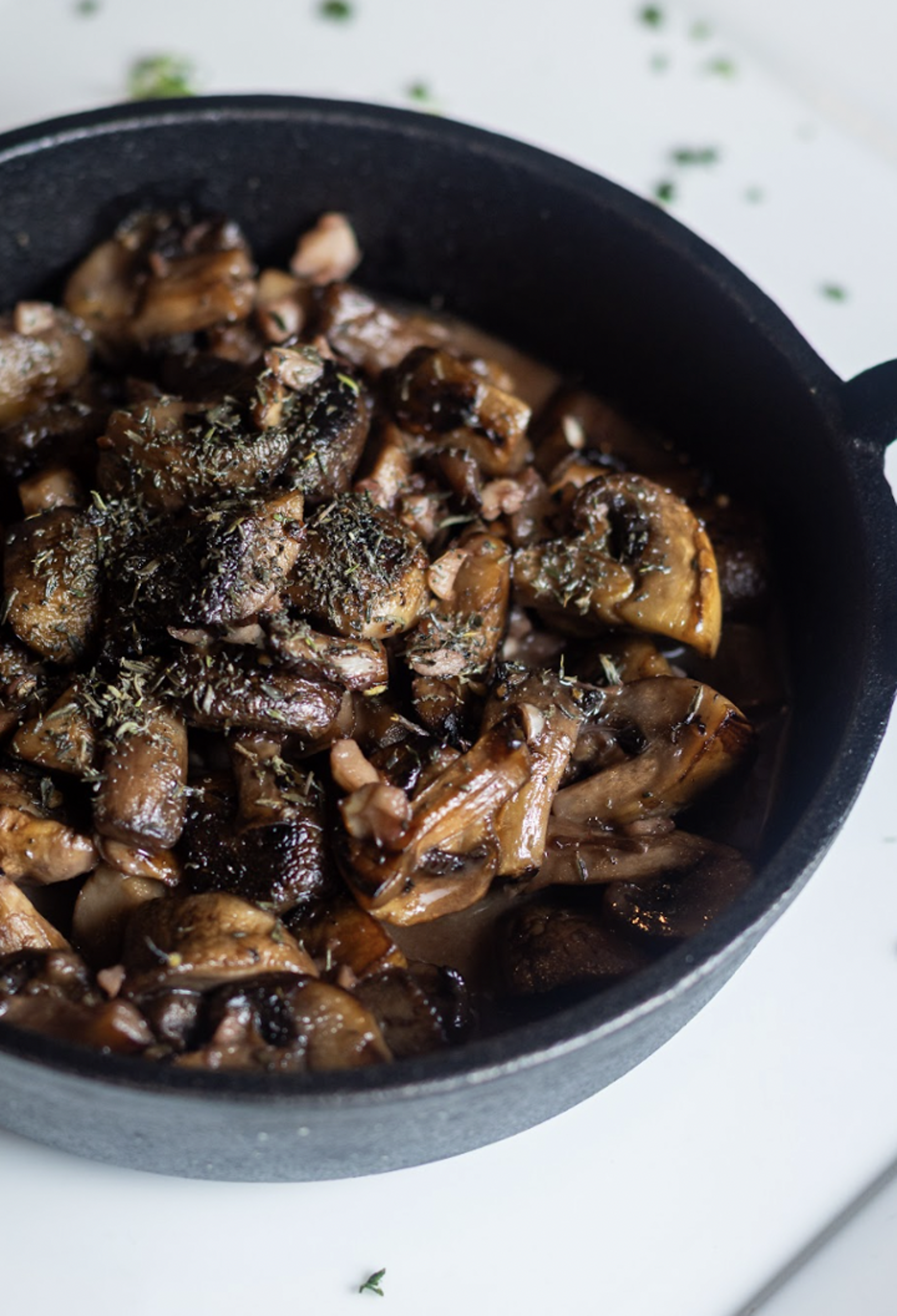 Red Wine Braised Mushrooms.