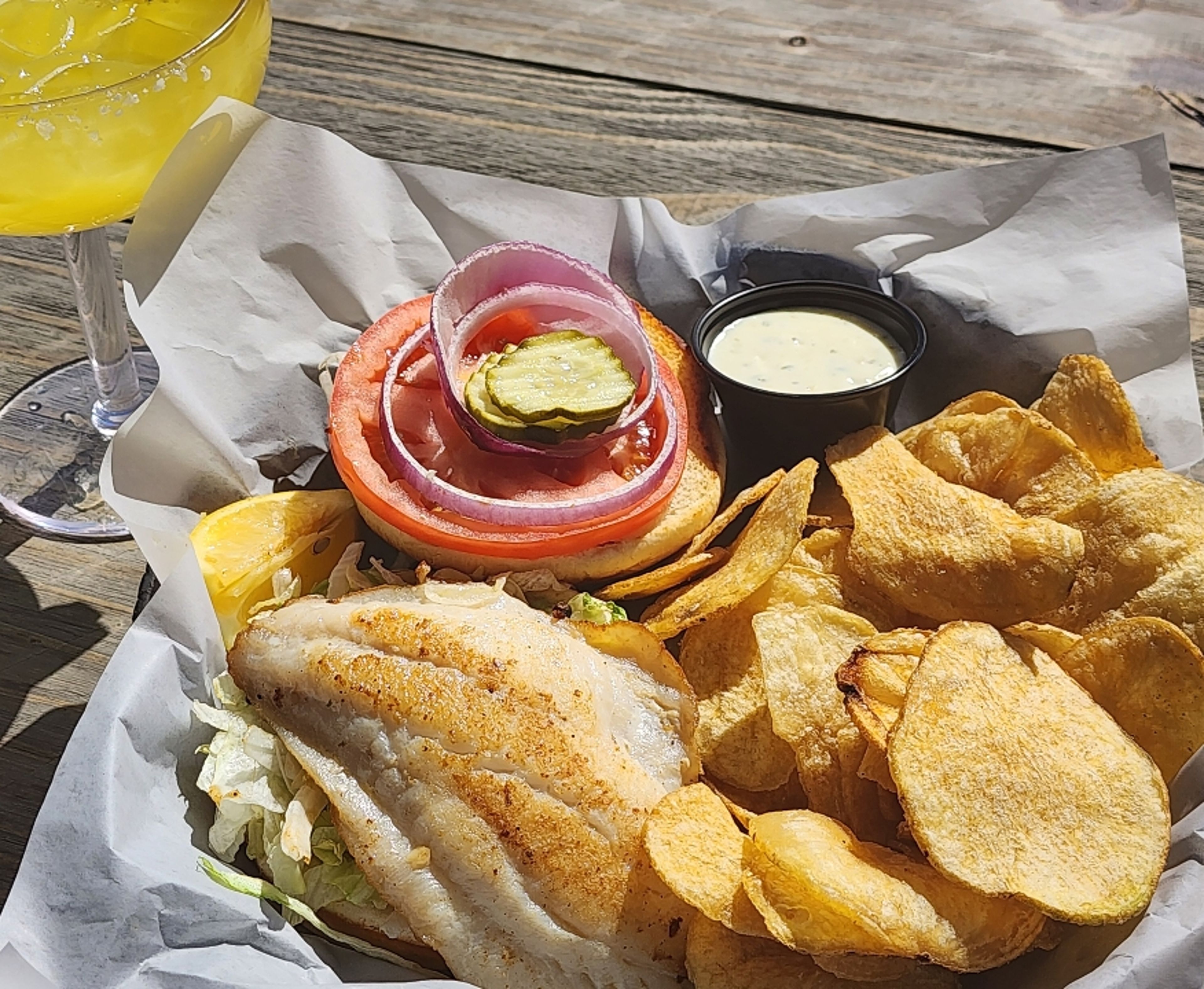 House Grouper Sandwich.