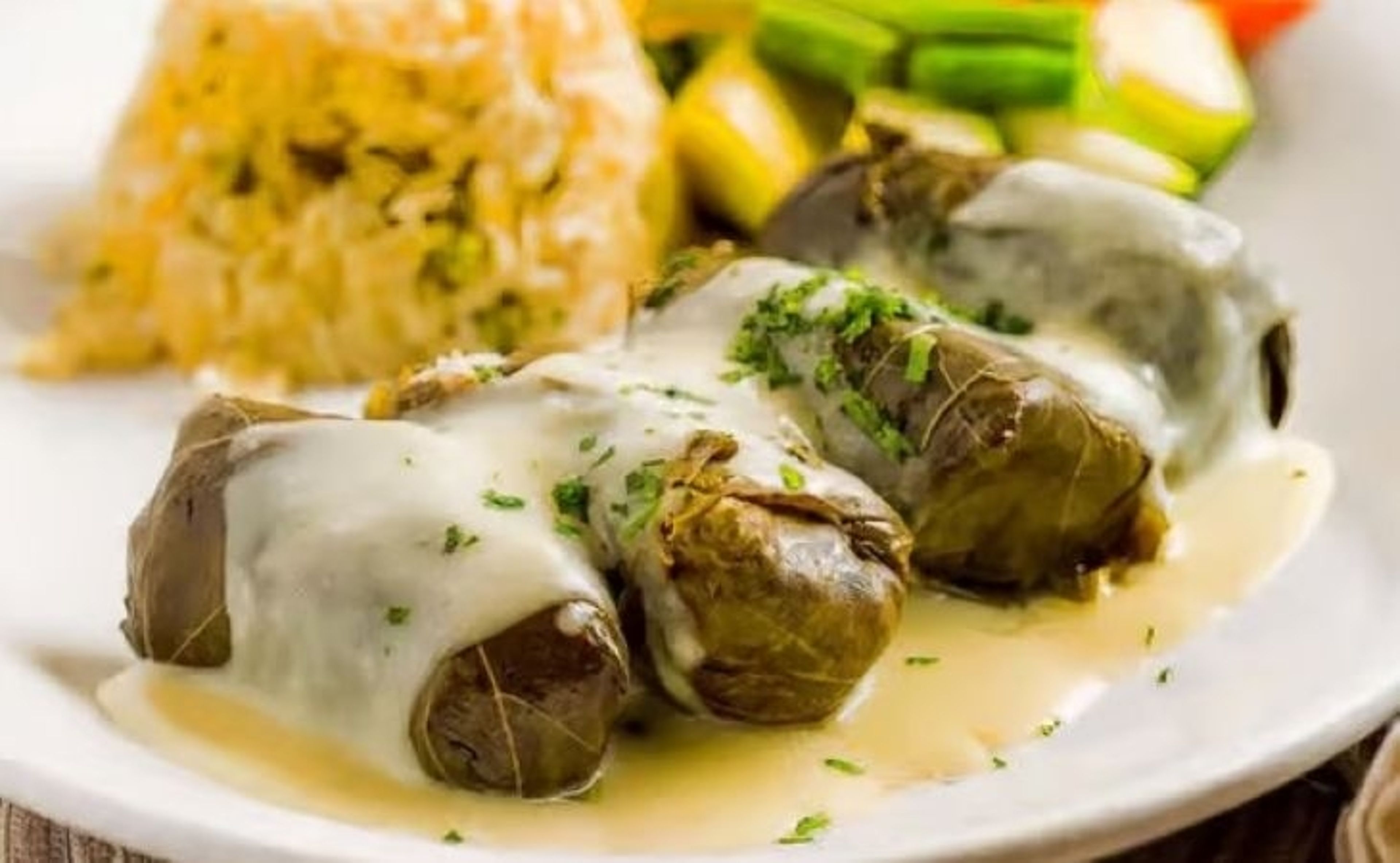 Dolmathes Avgolemono.