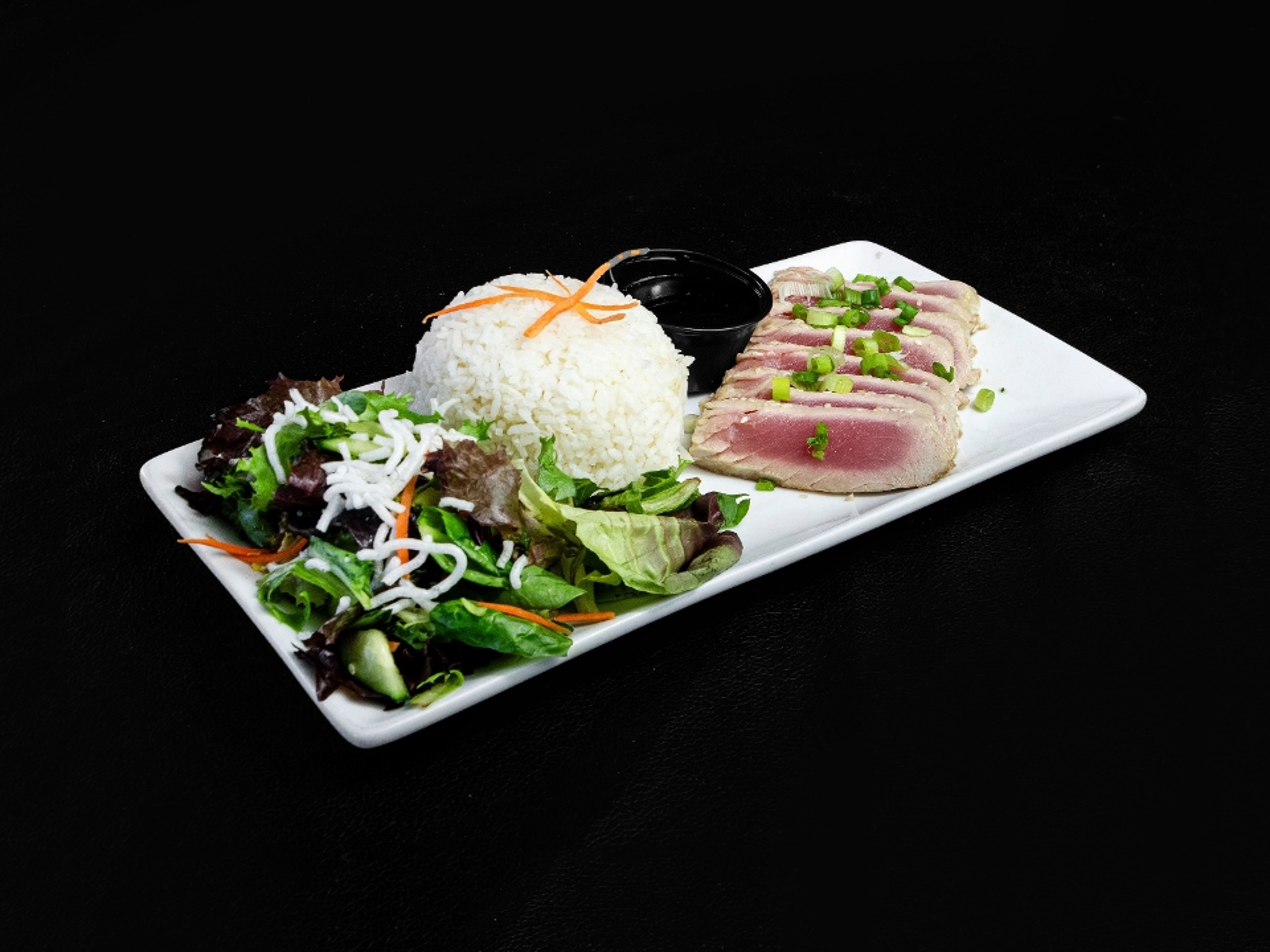 Seasame Crusted Big Eye Tuna & Spicy Citrus Salad.