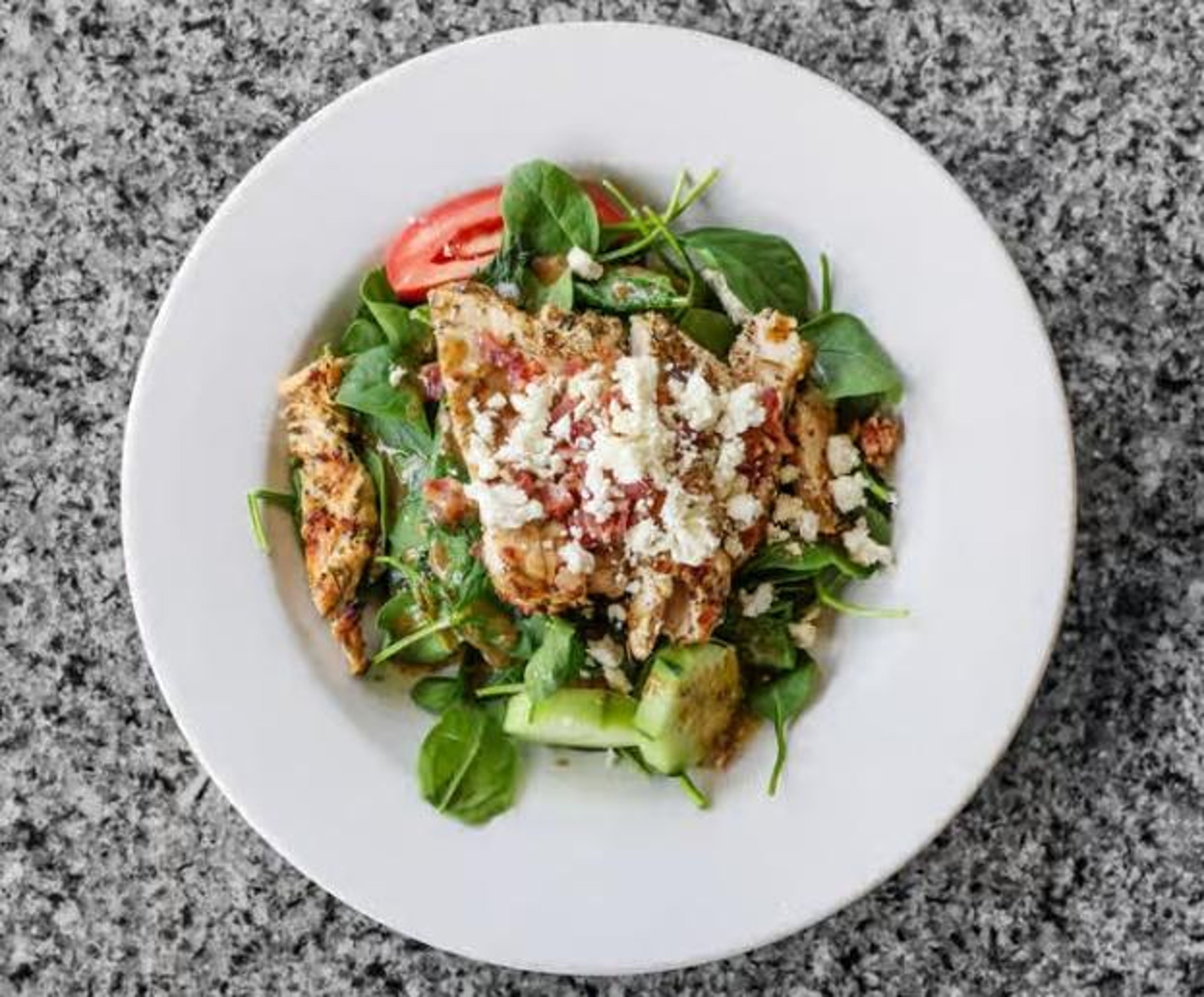 Chicken Spinach Mikoniatiki.