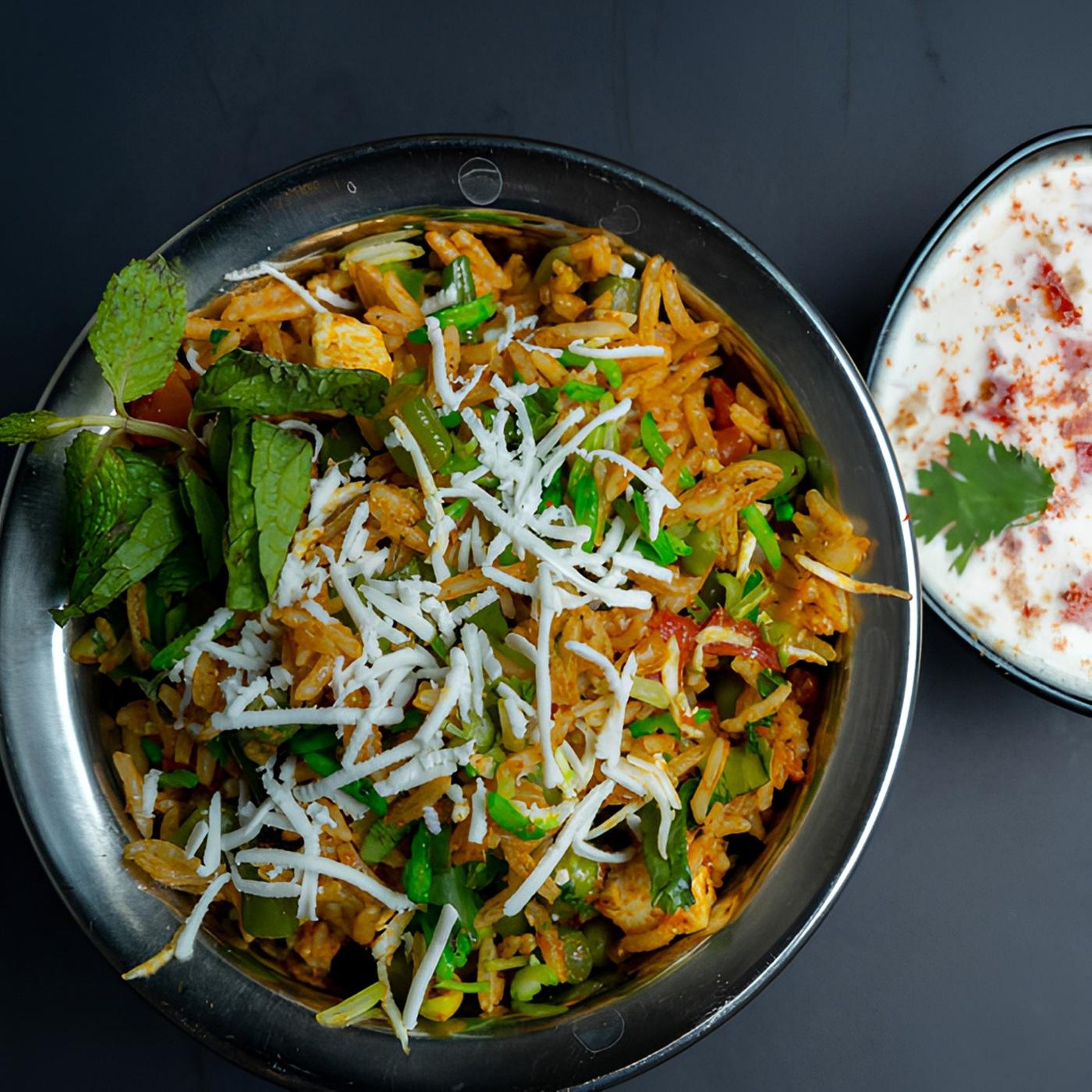 Veg Pulao (Fri, Sat & Sun).