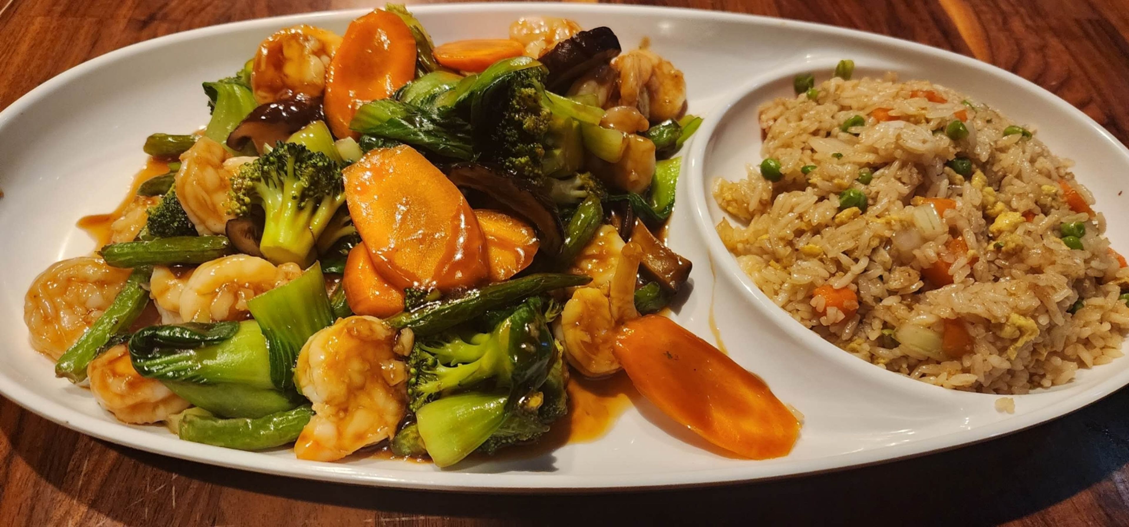 Shrimp with Vegetable.