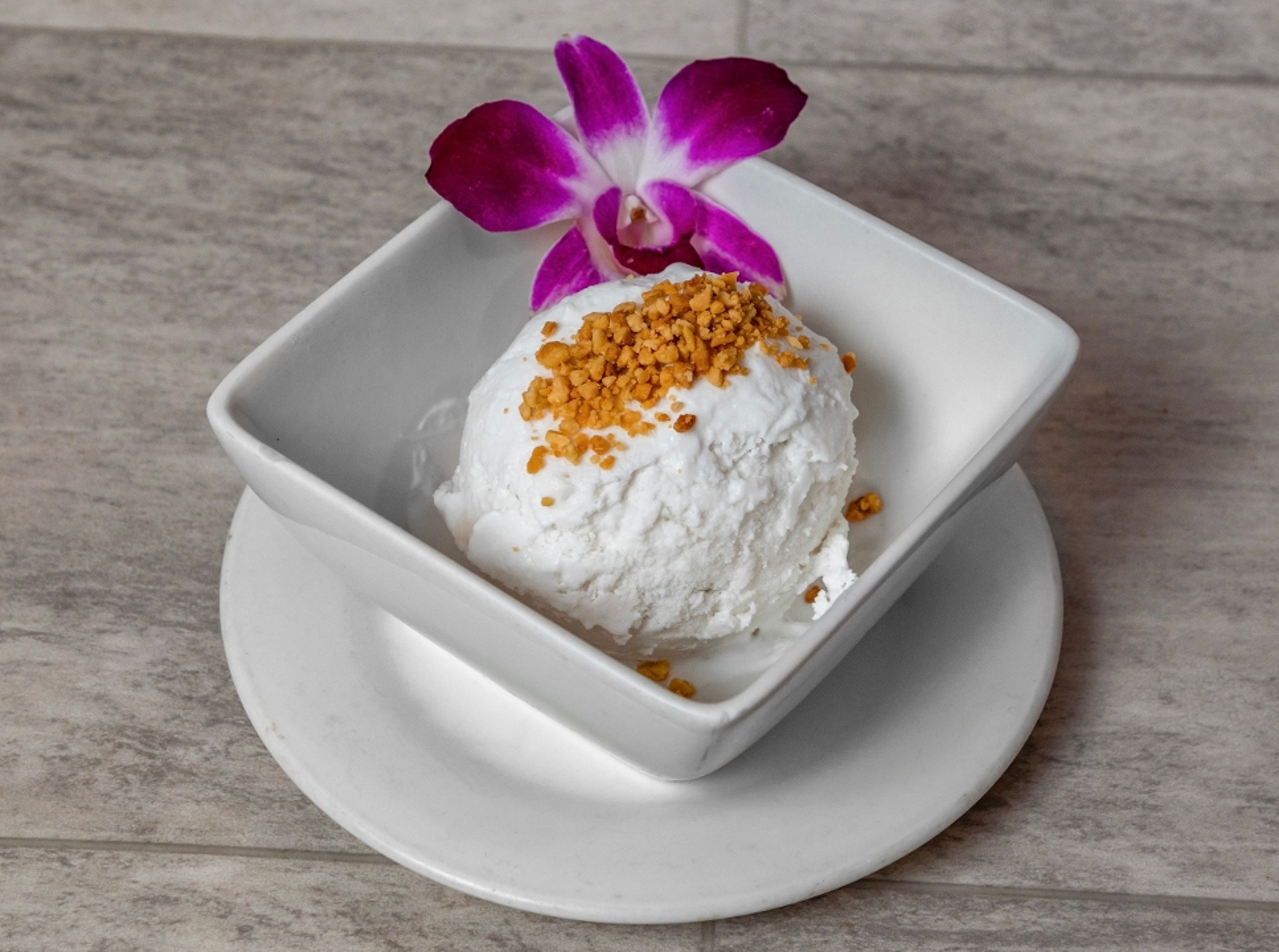 Coconut Ice Cream.