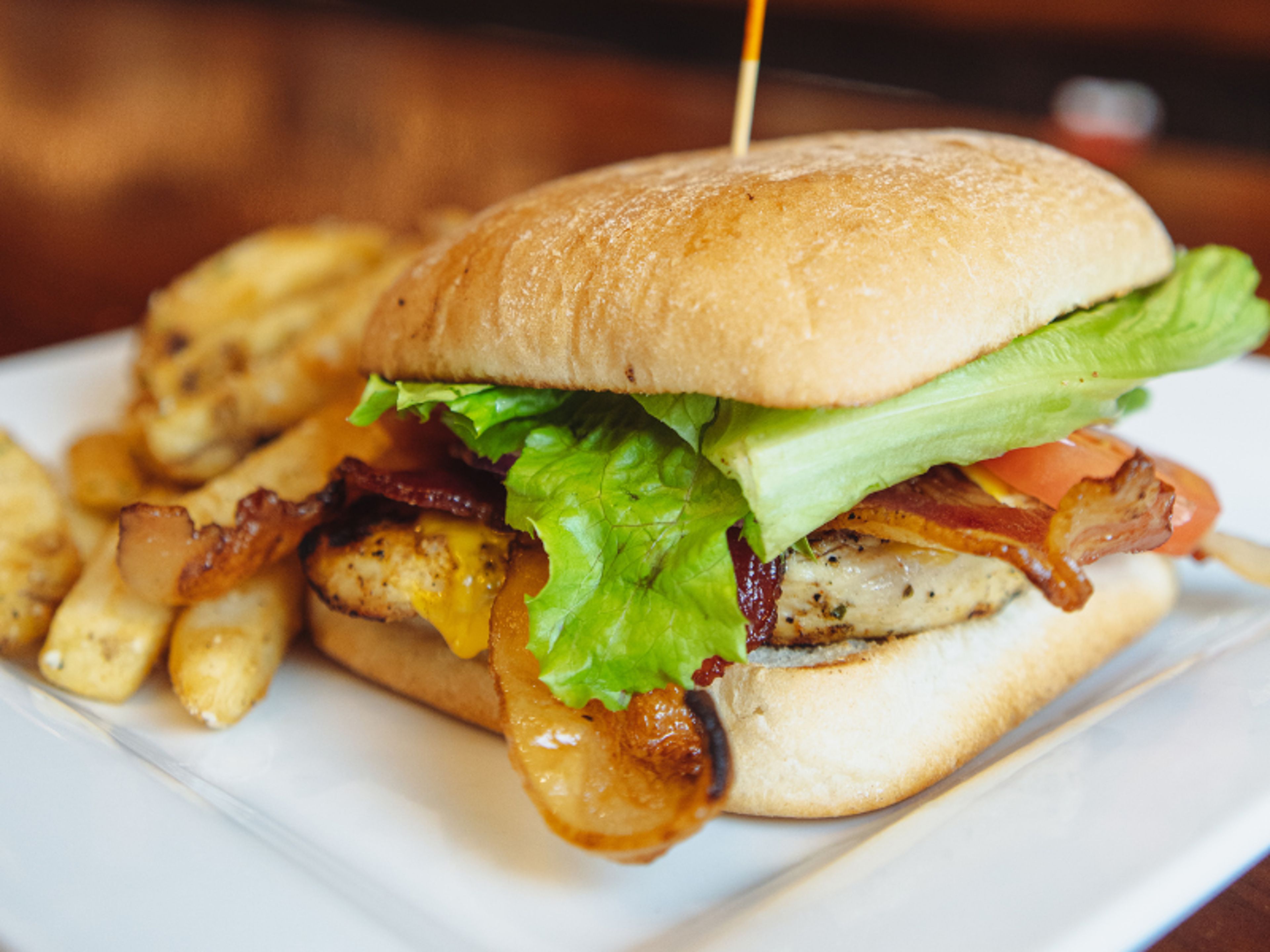 Spicy Pickle Brine Fried Chicken Sandwich.