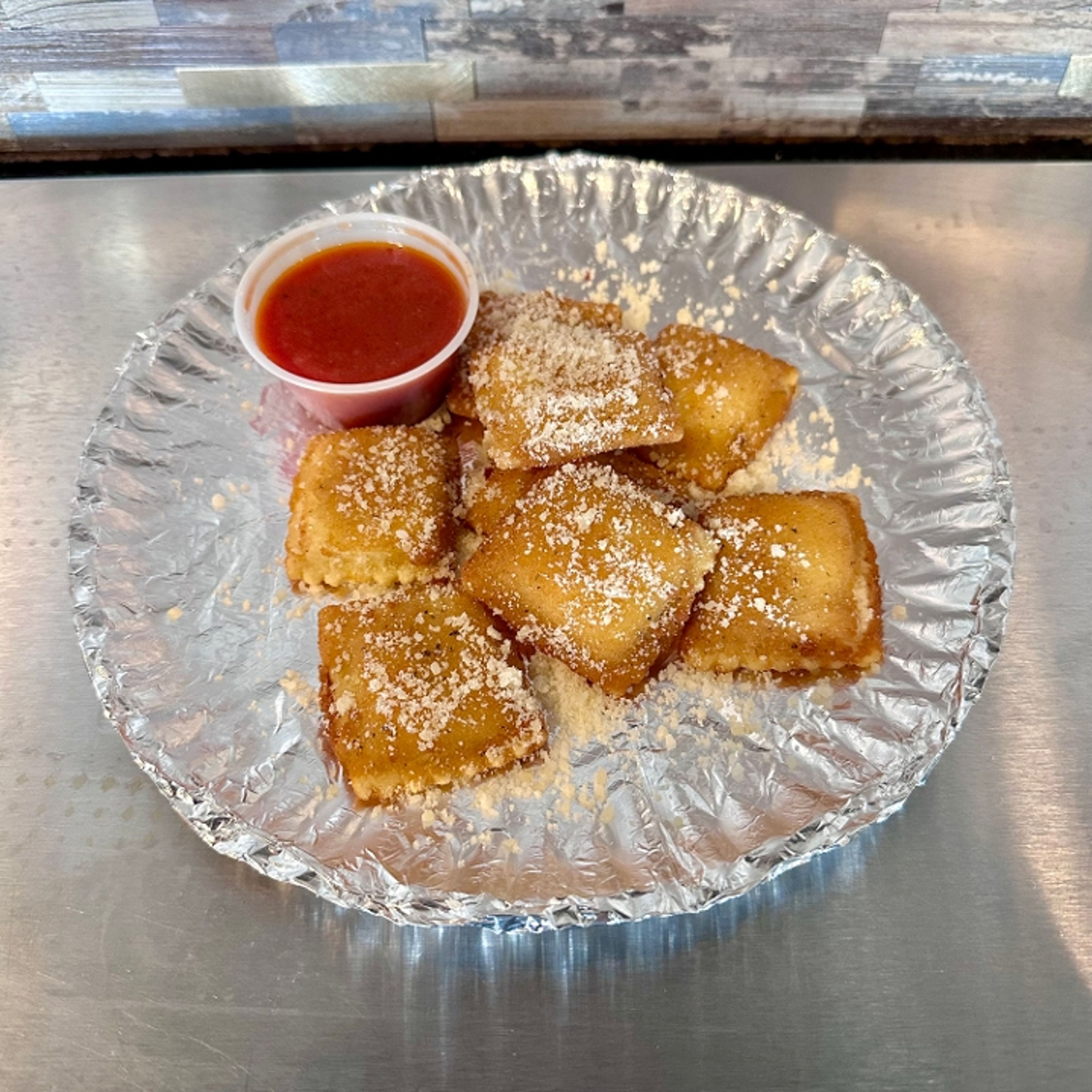 Fried Cheese Ravioli.