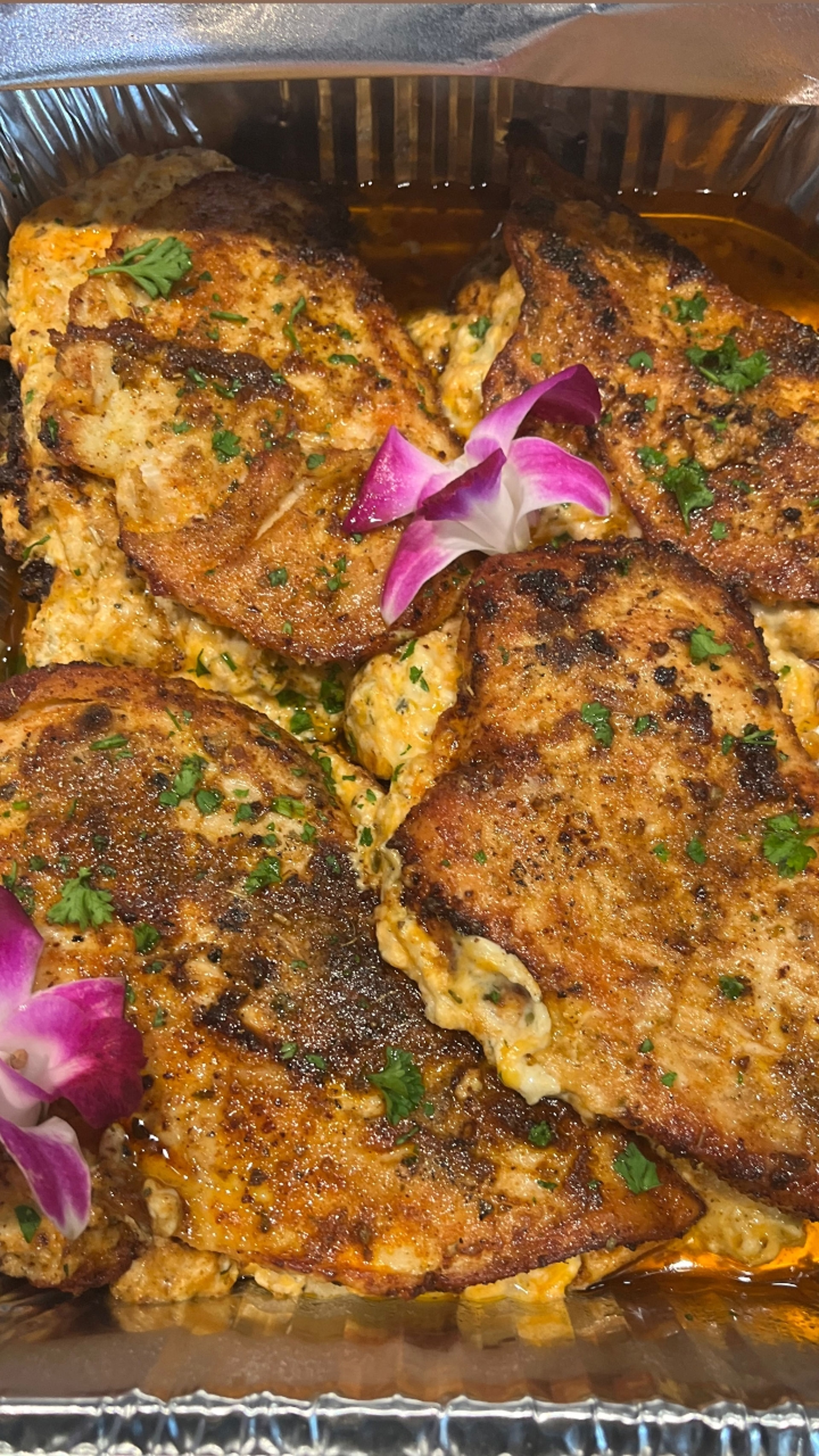 CATERING STUFFED CHICKEN.