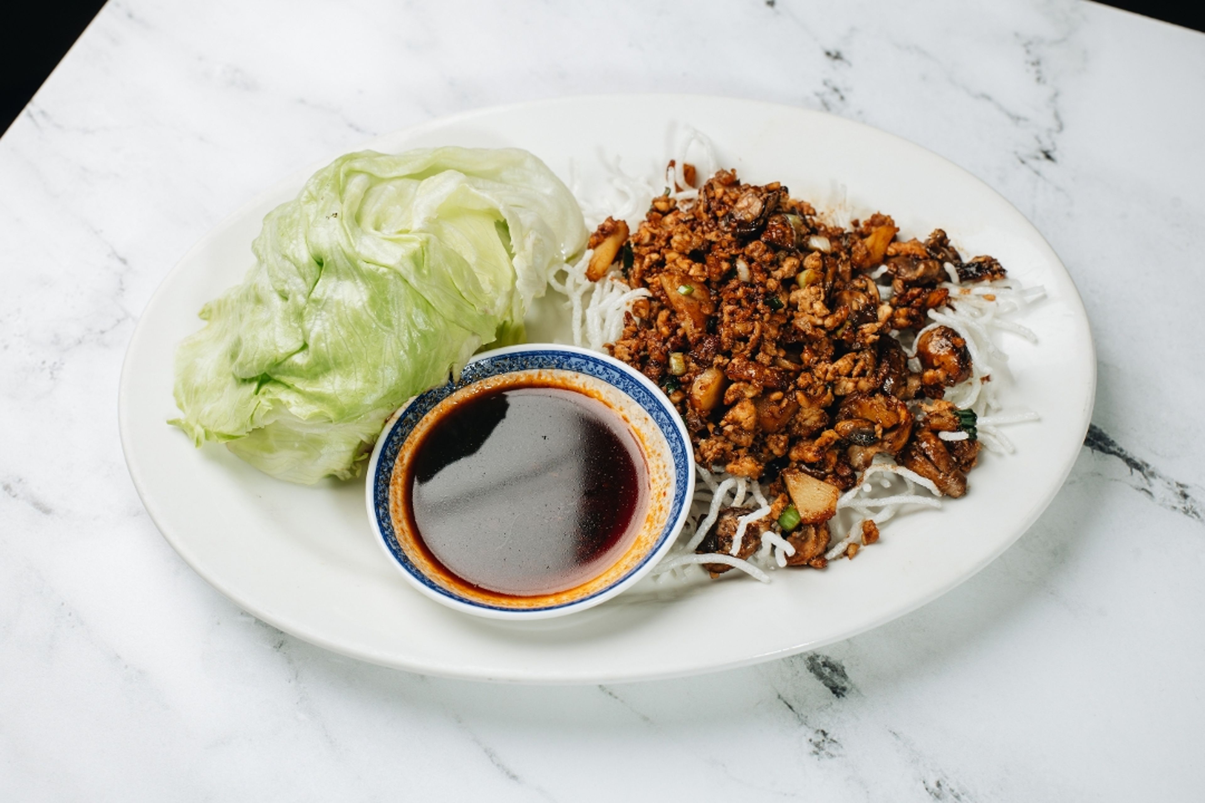 Chicken Lettuce Wrap.