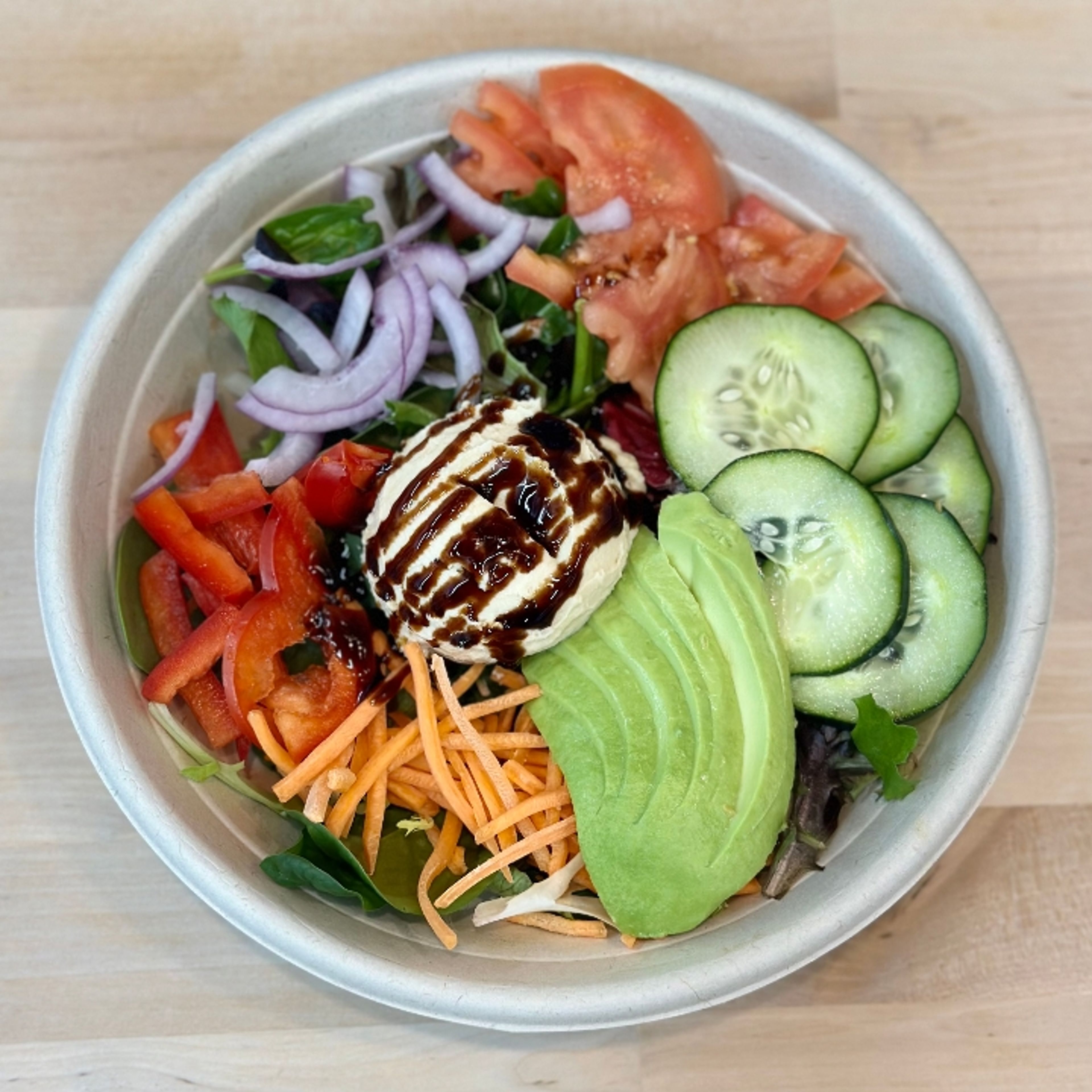 Hummus Veggie Salad.