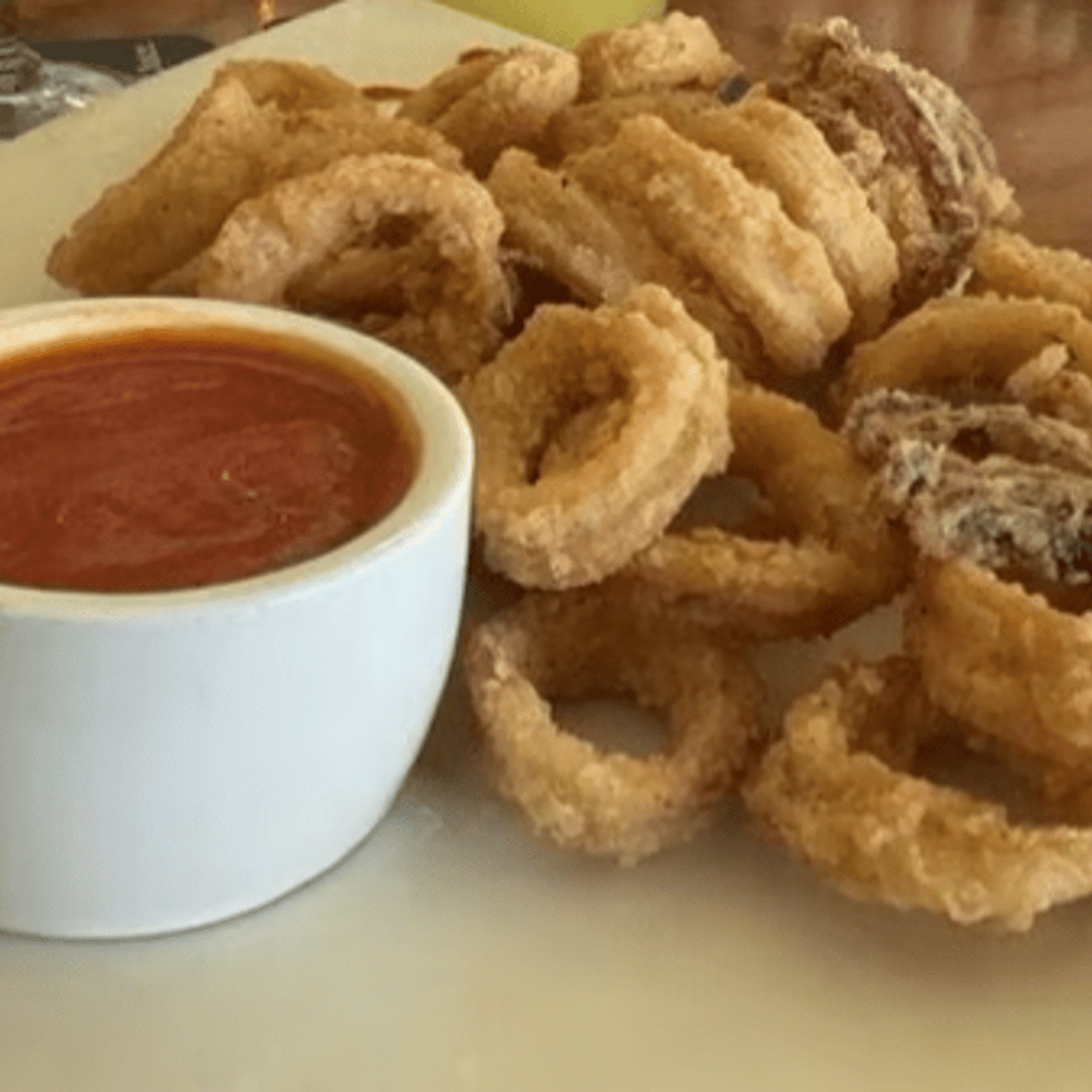 CRISPY CALAMARI.