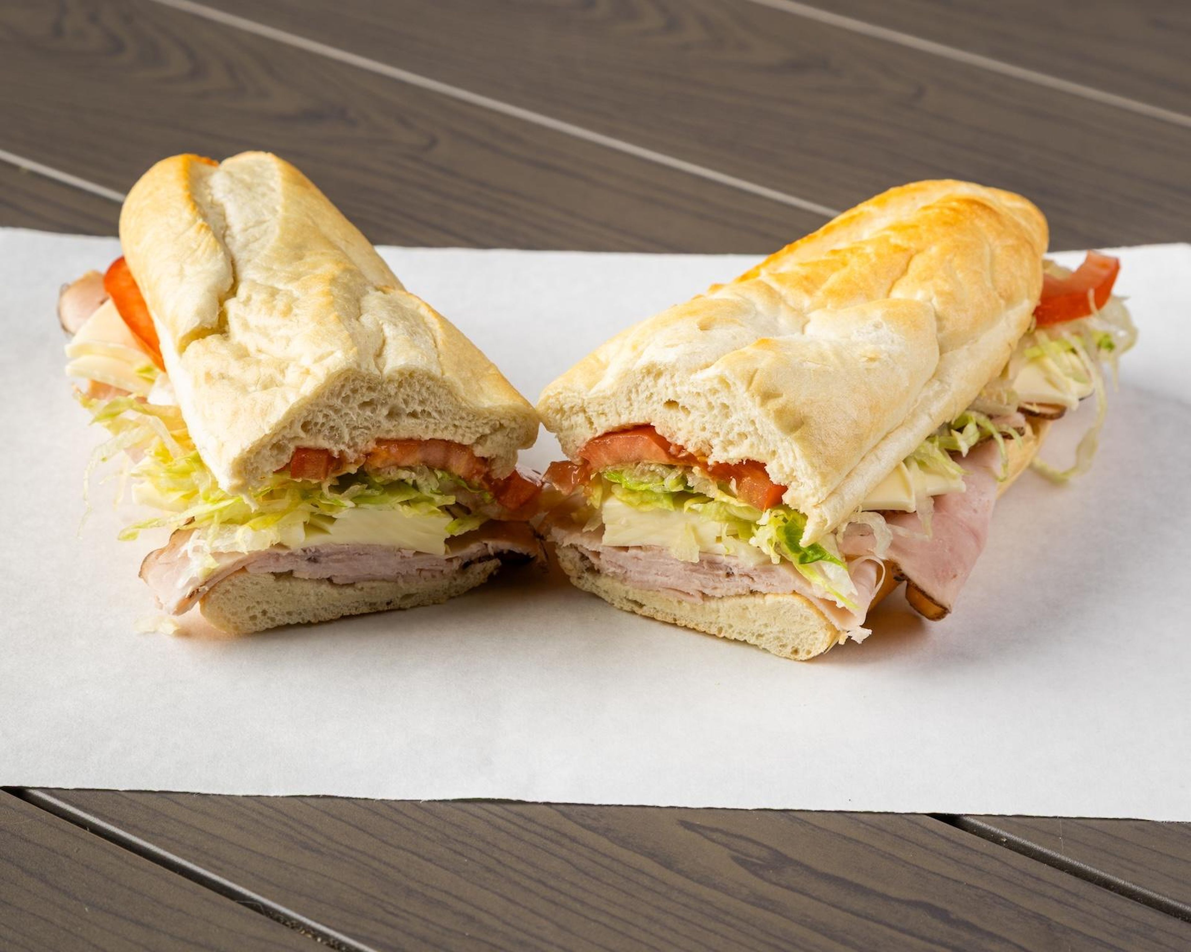 Turkey, Ham & Cheese Sandwich.