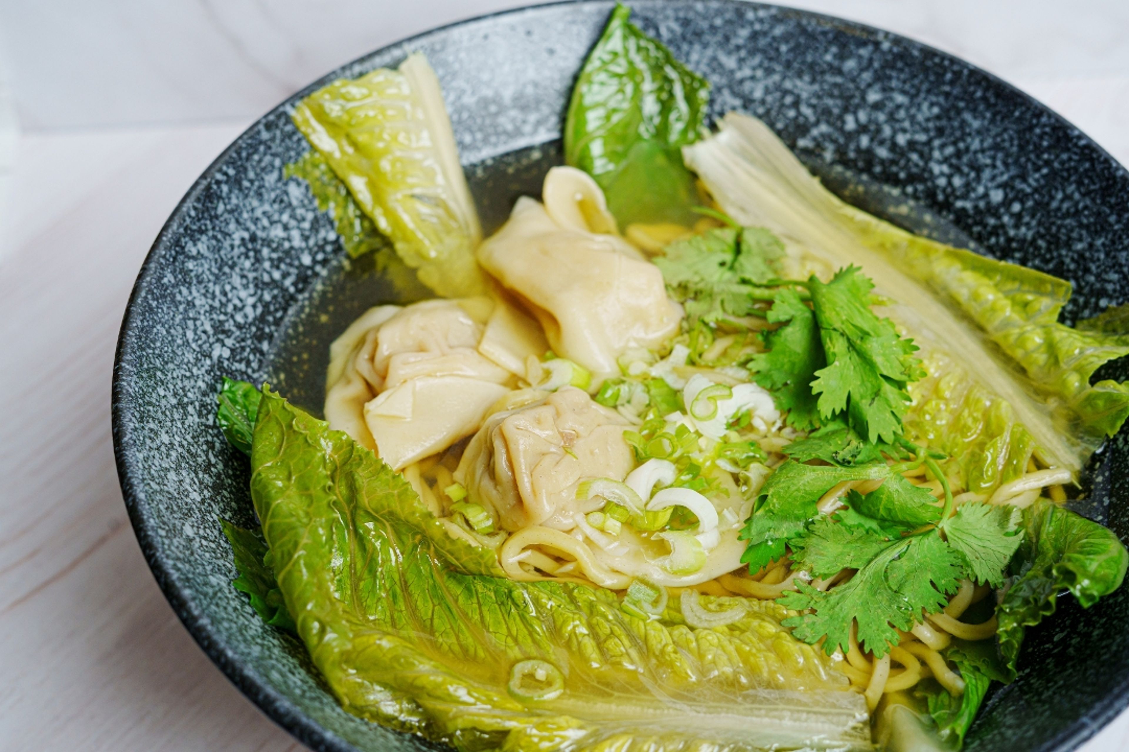 Wonton Egg Noodle Soup.