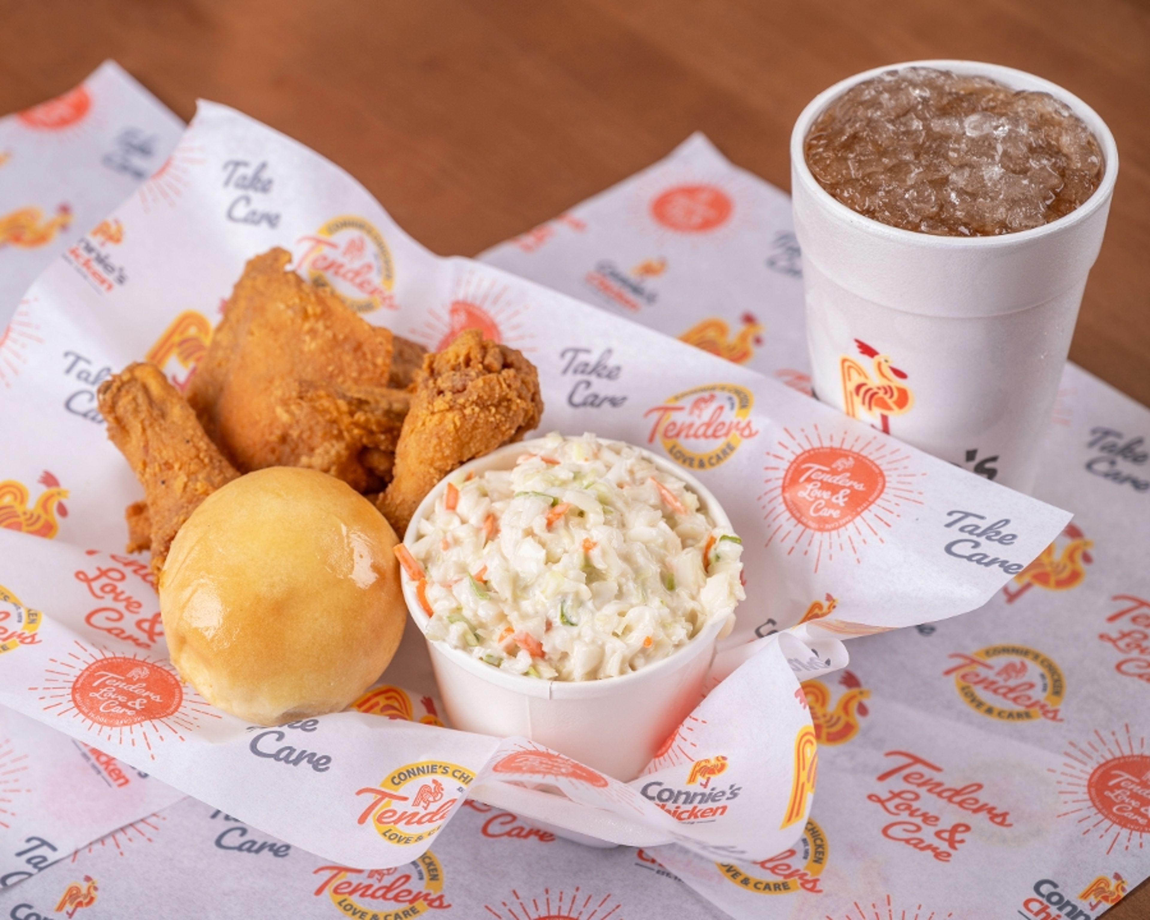 # 3 (3 pc) Bone in Chicken Combo.