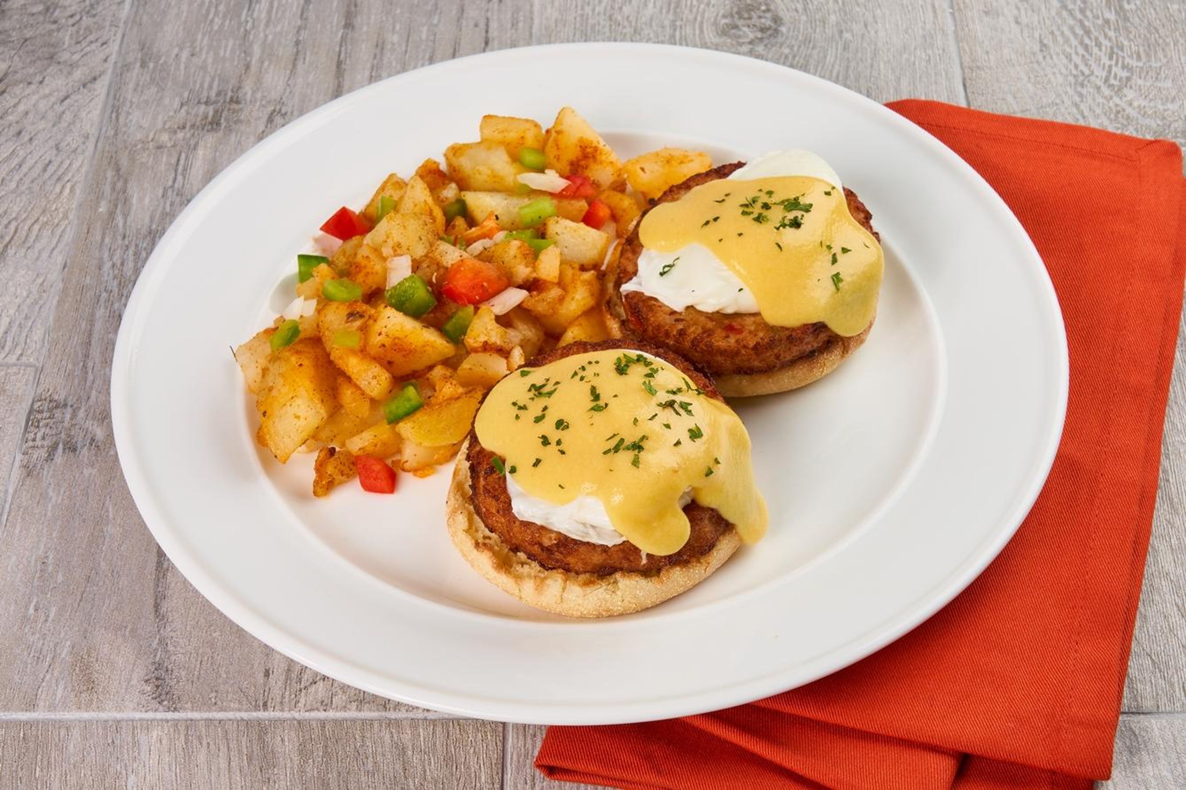 Sausage Benedict.