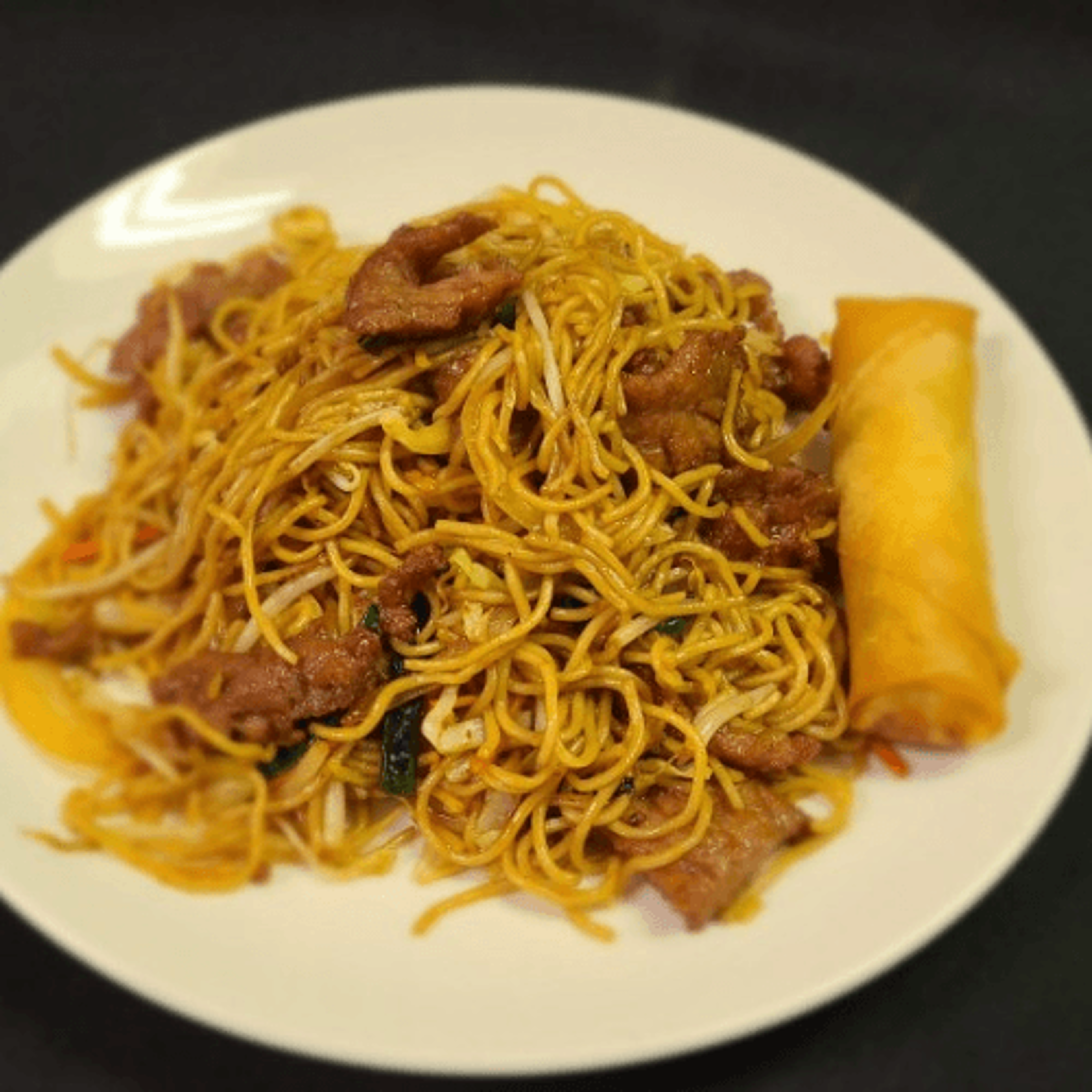 L- Beef Lo Mein.