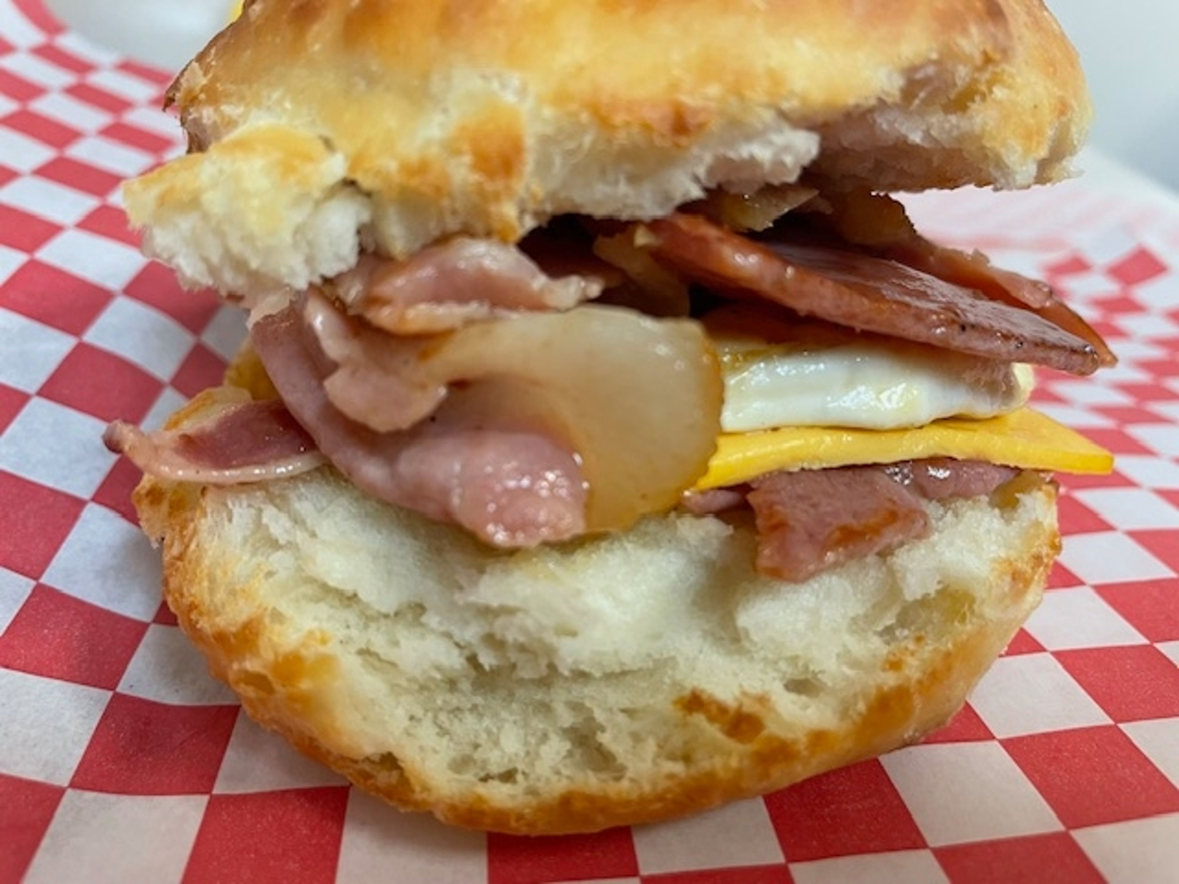 8. Country Ham Egg and Cheese.