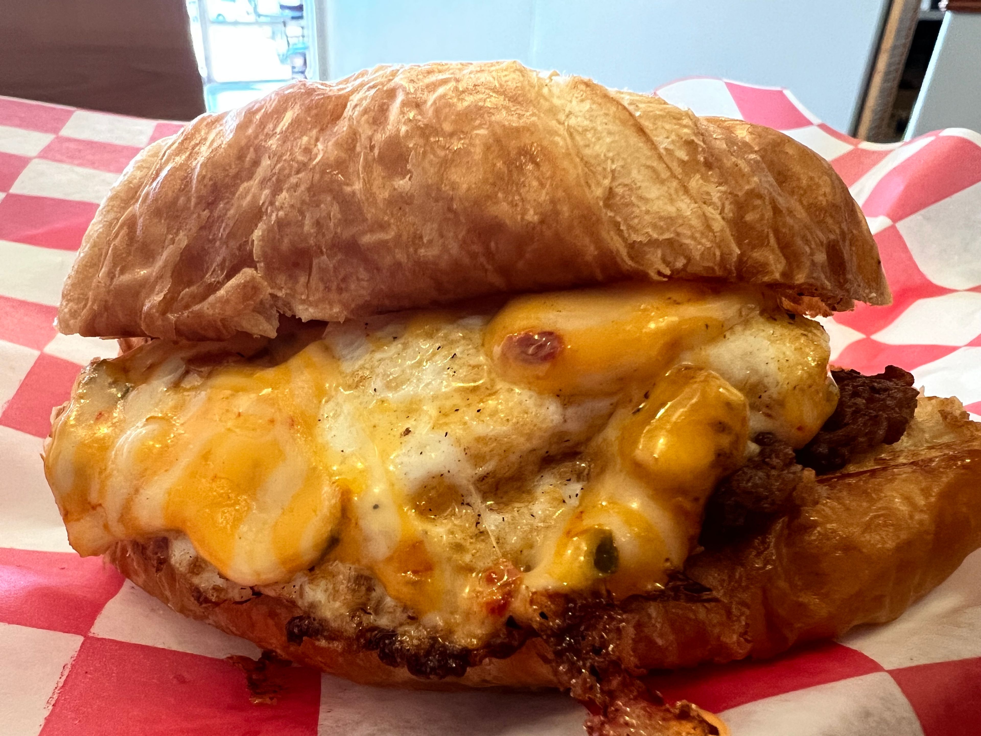 Bacon, Egg, and Cheese Croissant.