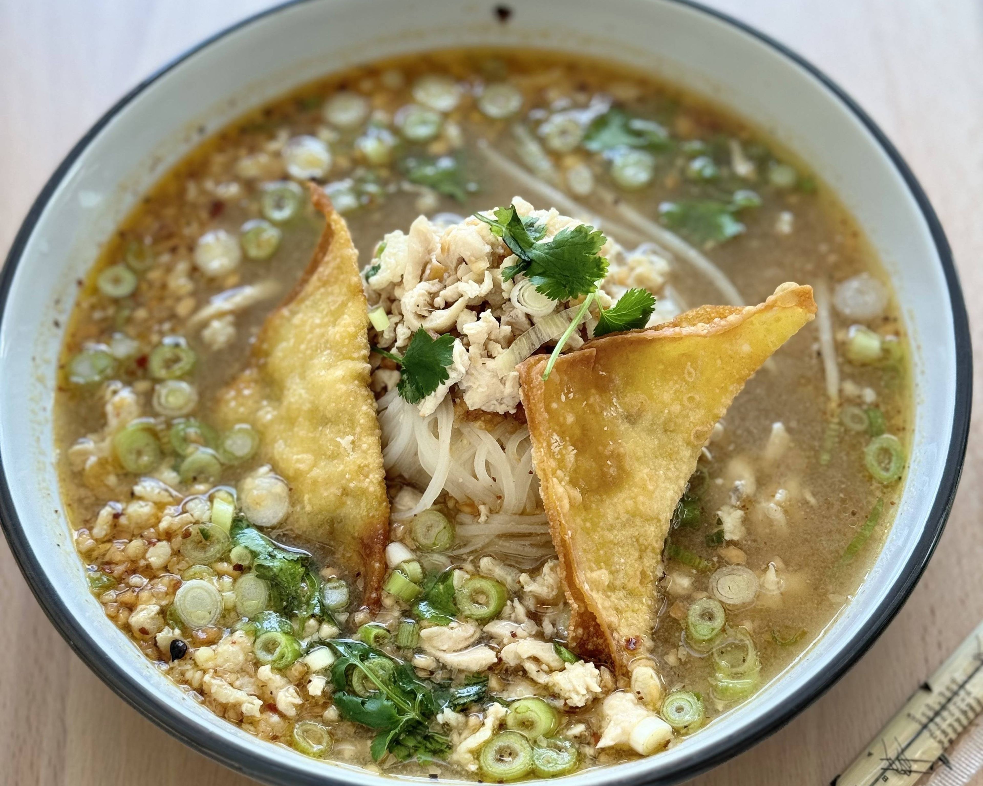 Chicken Clear Noodle Soup.