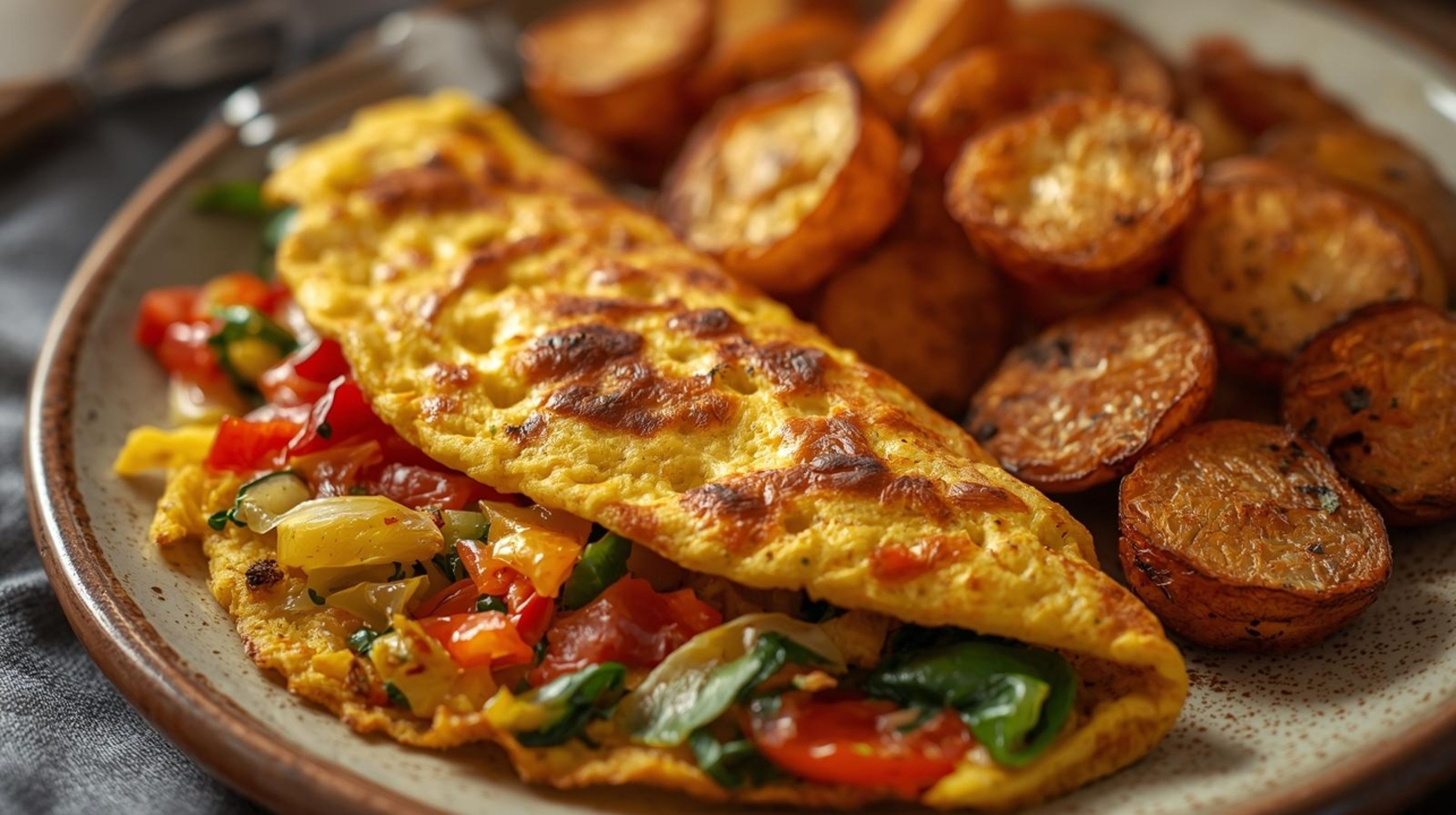 Omelette with Homefries.