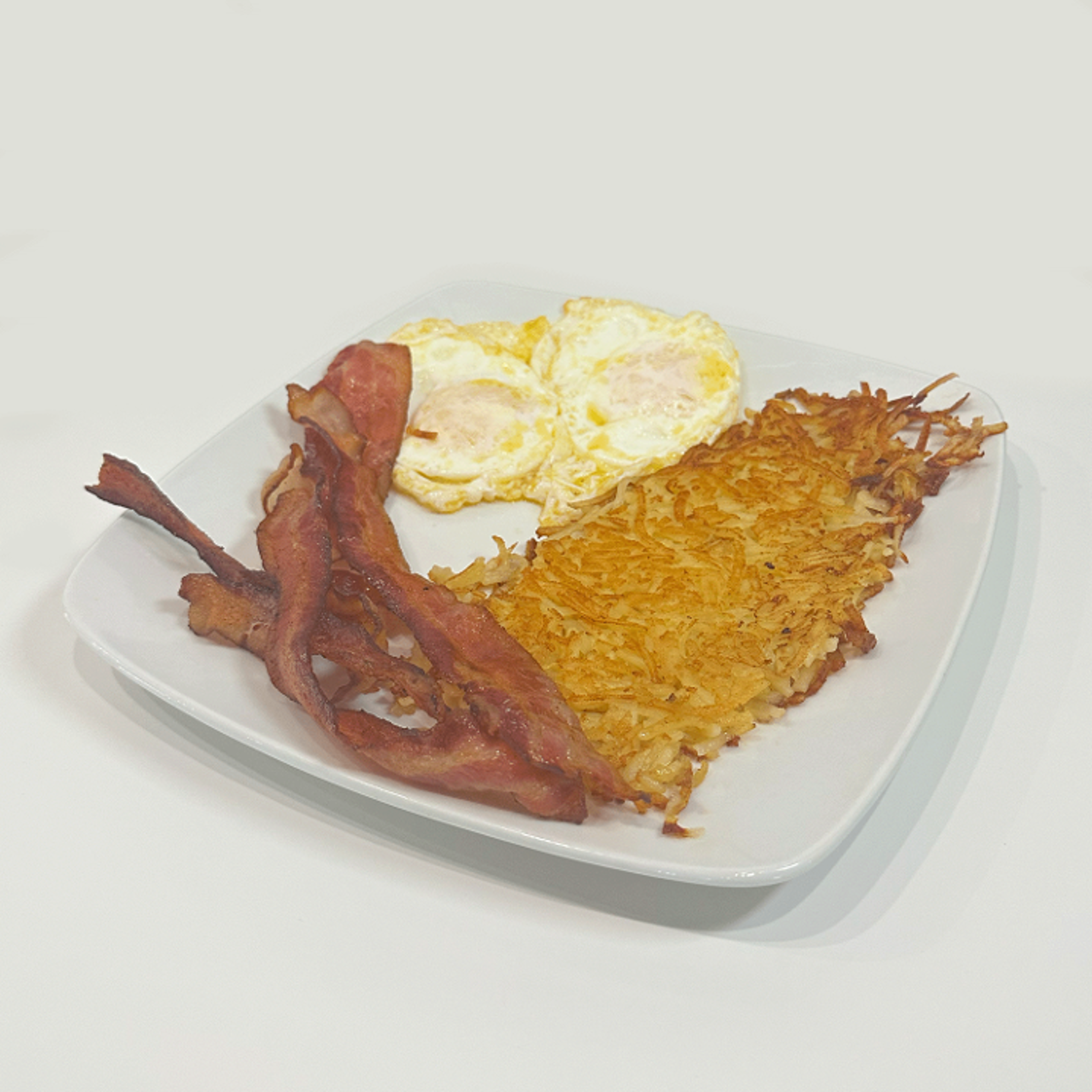 * 2 EGGS BREAKFAST PLUS MEAT.