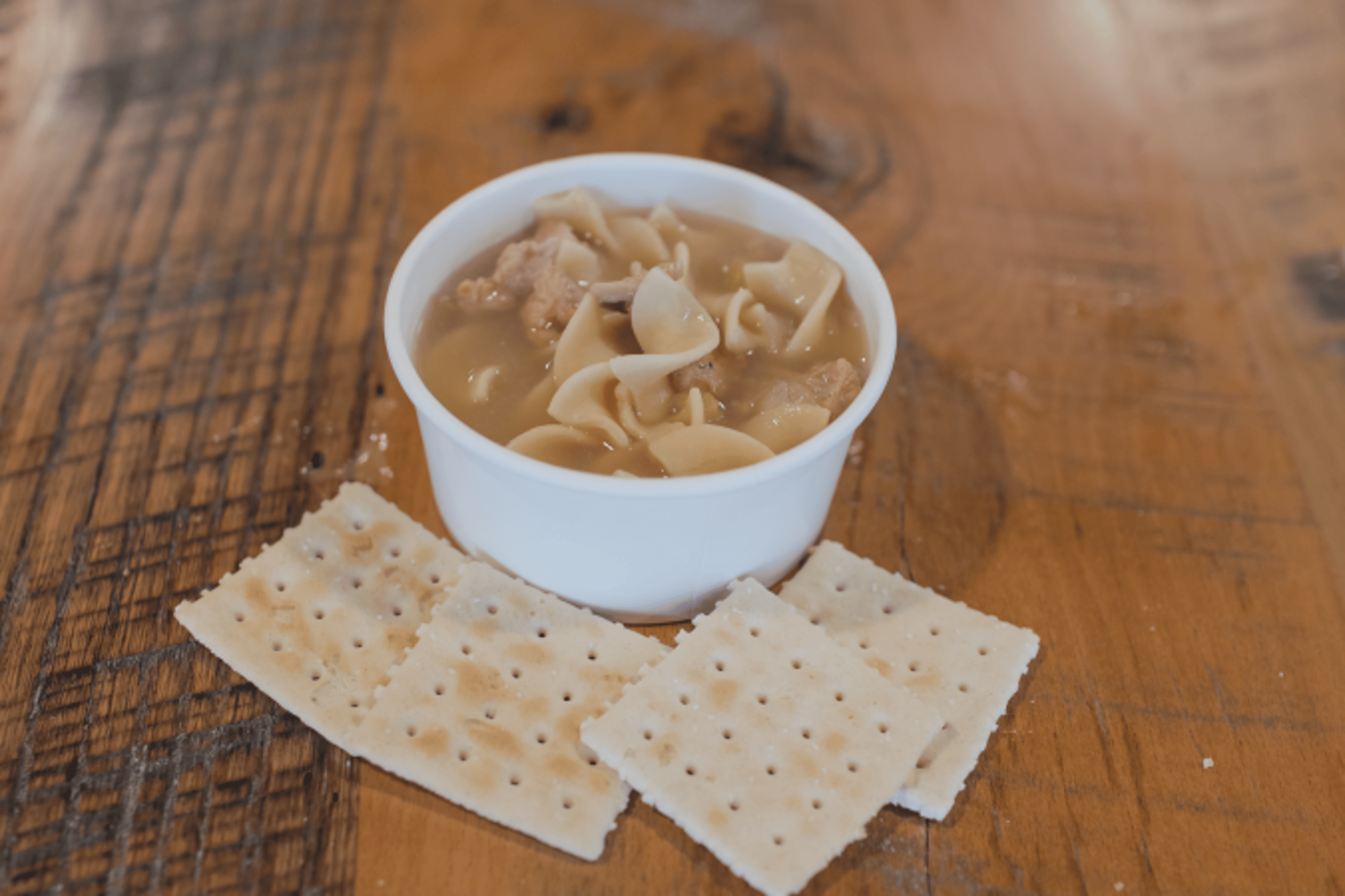 CHICKEN NOODLE SOUP.