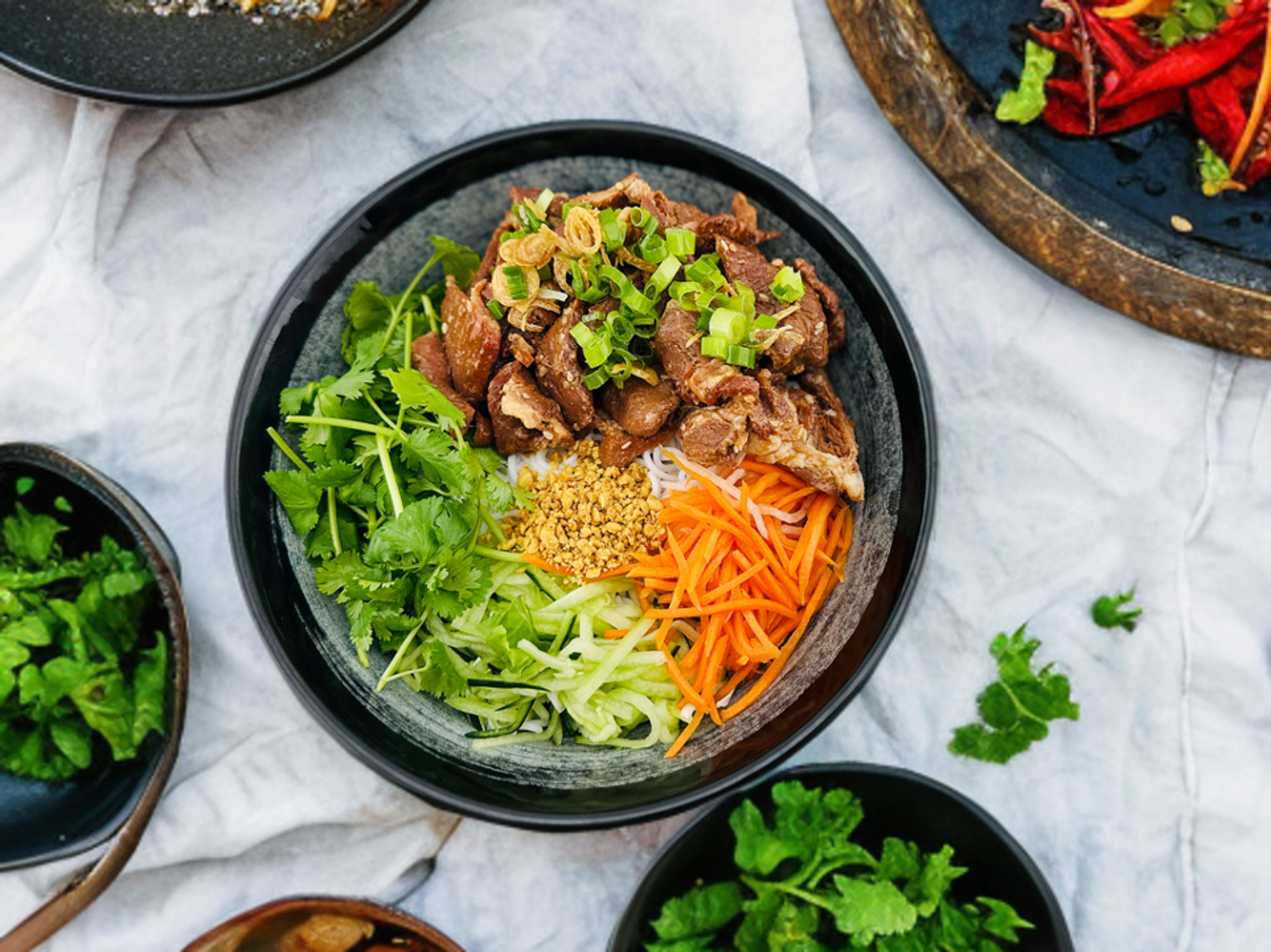 Grilled Pork Rice-Vermicelli.